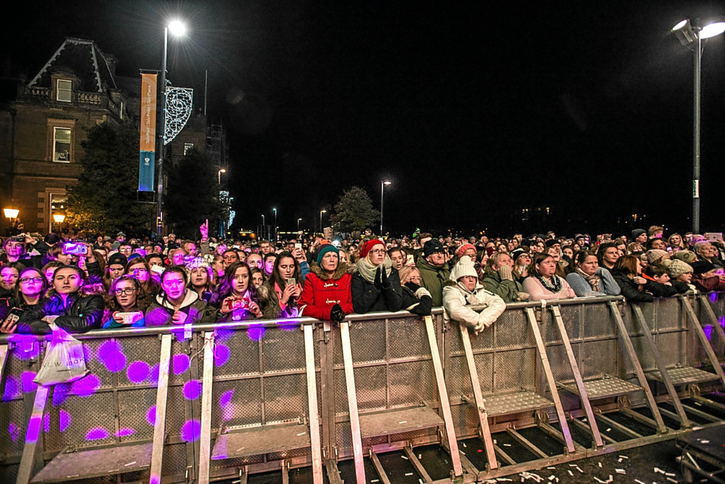 Crowds at Perth Winter Festival.