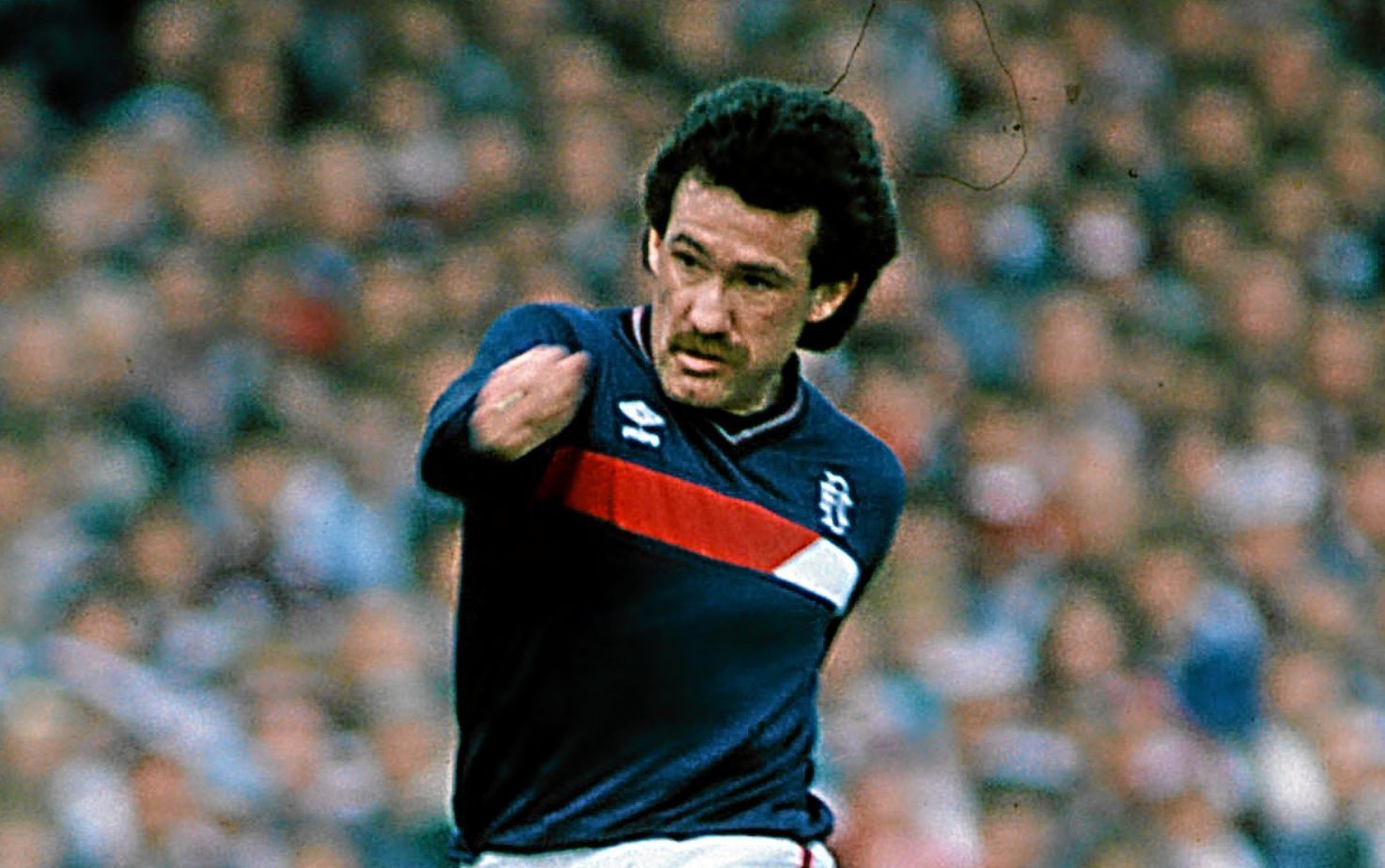 Albert Kidd in action against Hearts.