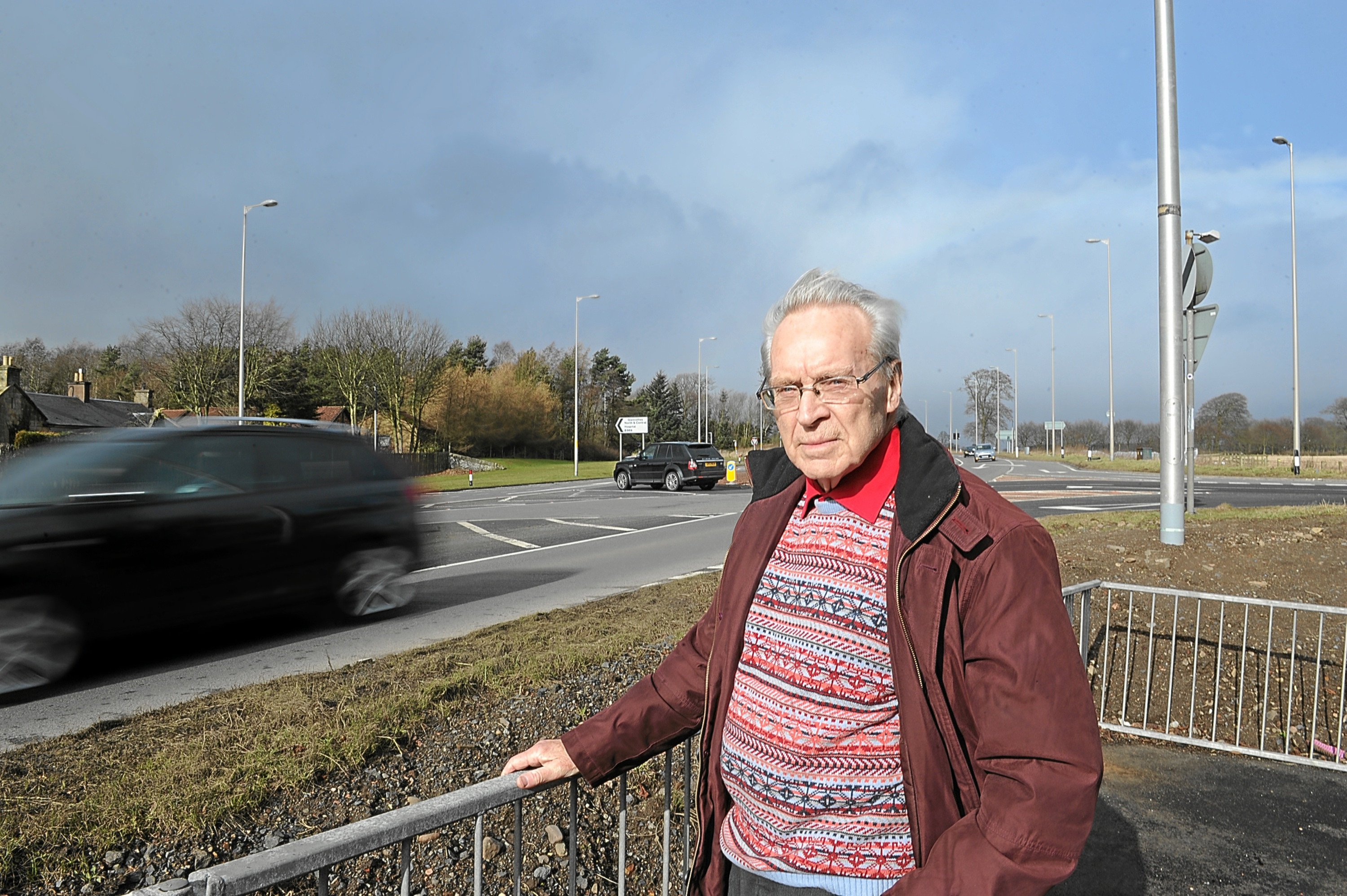 Ron Page who is campaigning for safety improvements to the road