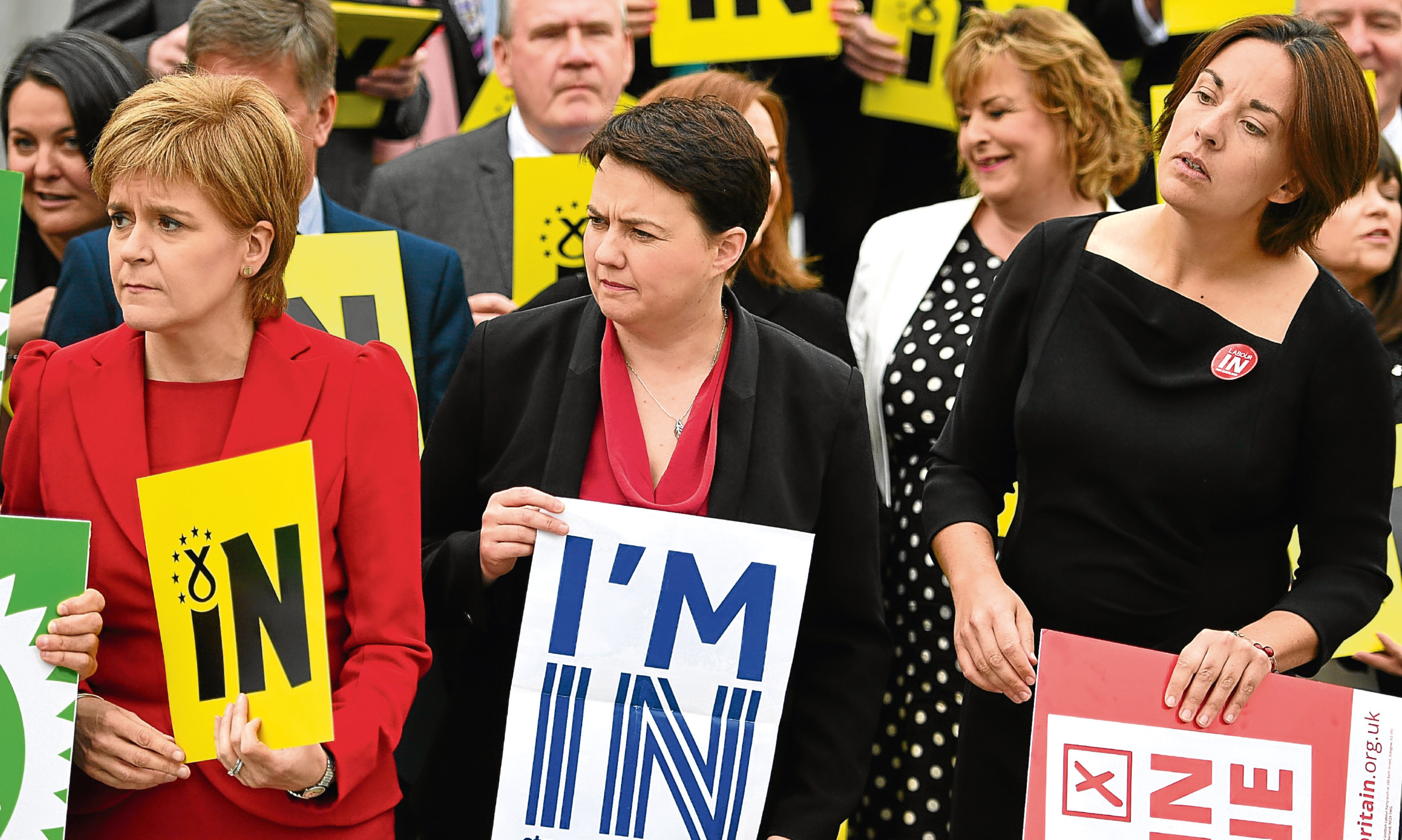 Nicola Sturgeon, Ruth Davidson and Kezia Dugdale were united on the referendum trail and may need to be just as united in discussing Scotlands future.