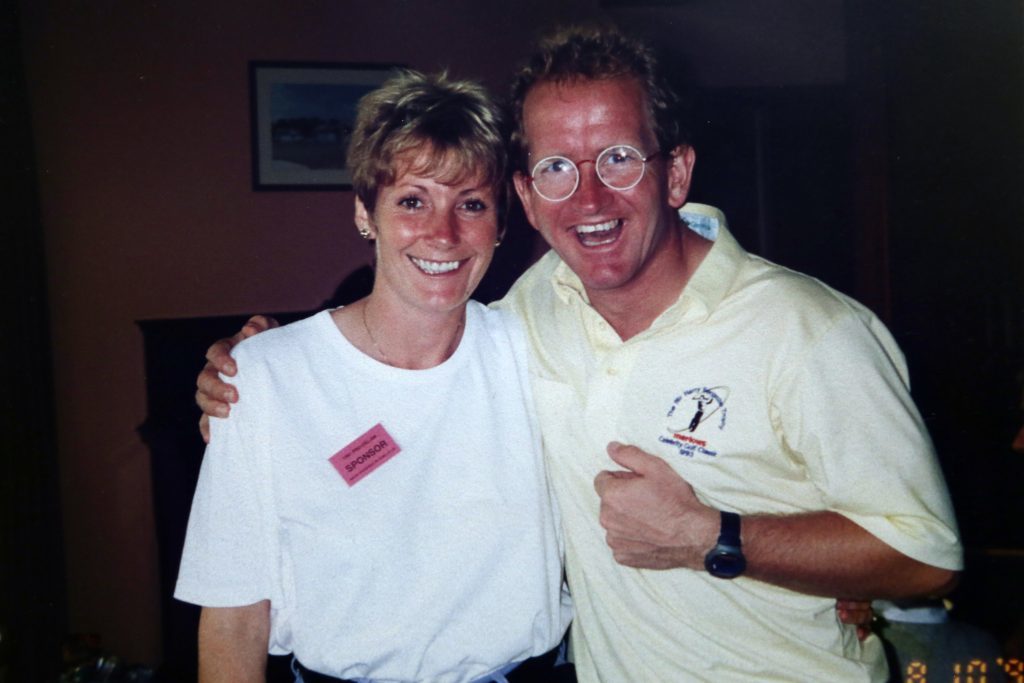 Sheena Willoughby with Eddie the Eagle