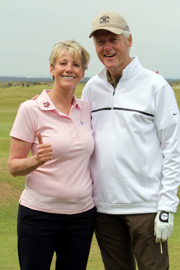 Sheena Willoughby with former US president Bill Clinton