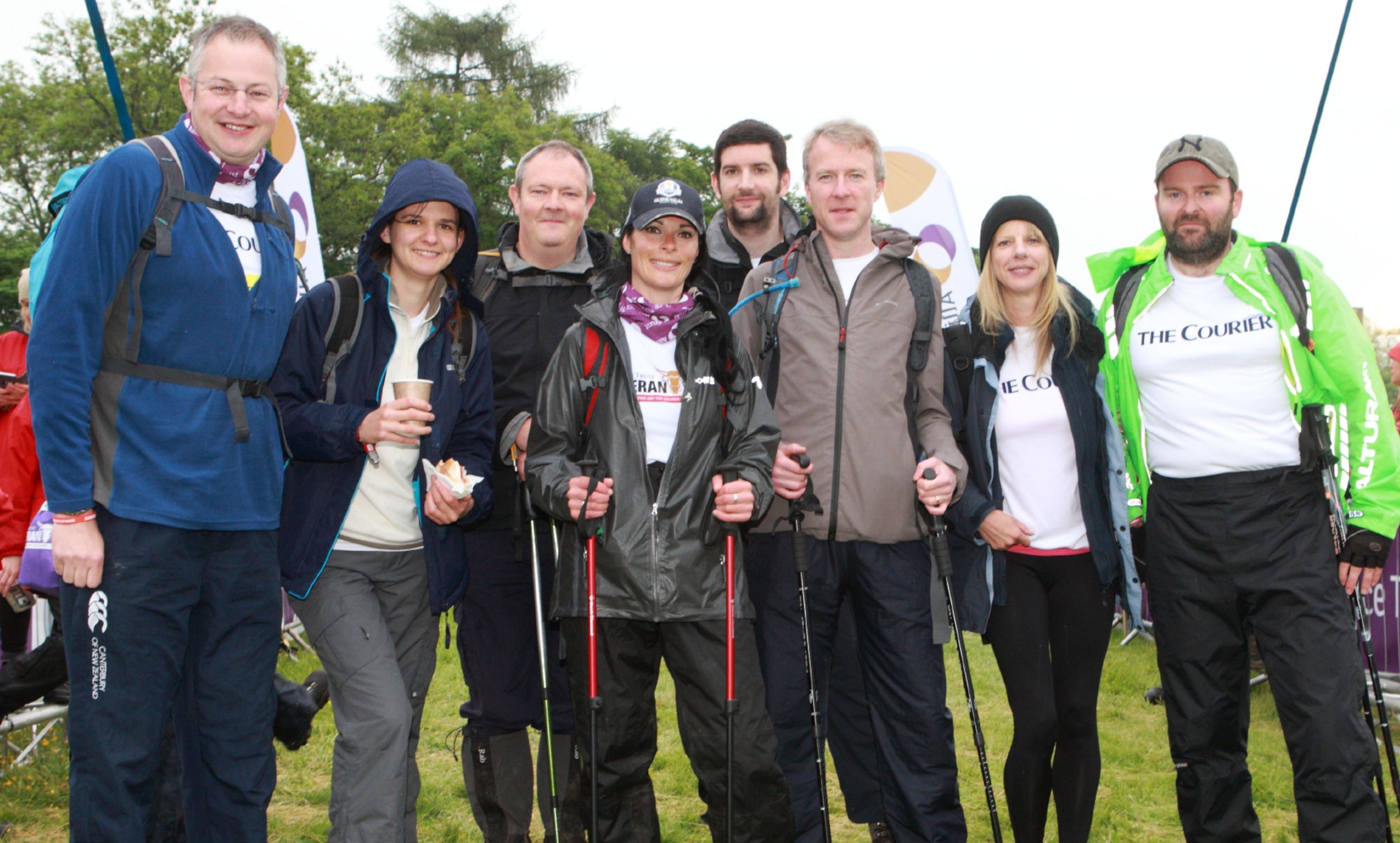 Team Courier at the Cateran Yomp starting line in Blairgowrie in 2016