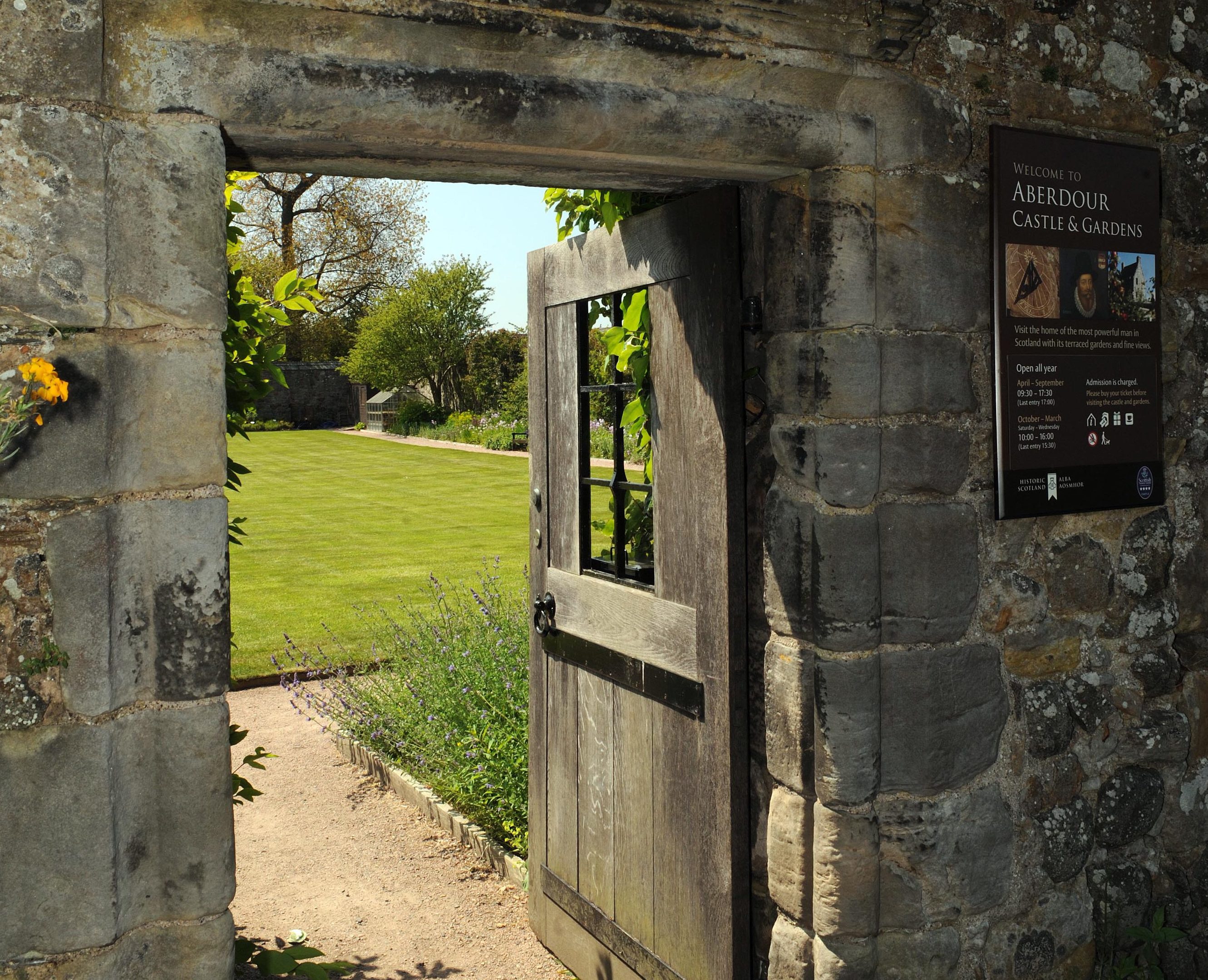Gate at Aberdour Castle
