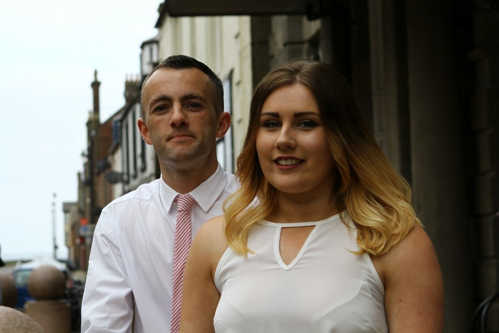 Prizewinners Mark Gorthy and Louise Pullar.