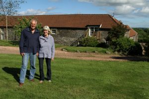 Courier Features - Jack story - House and Home - Lucklaw Steading - Balmullo. This picture is for the House and Home feature. Picture shows Richard and Deirdre Mansbridge outside their home, Lucklaw Steading, near Balmullo today, Monday 20th June 2016.