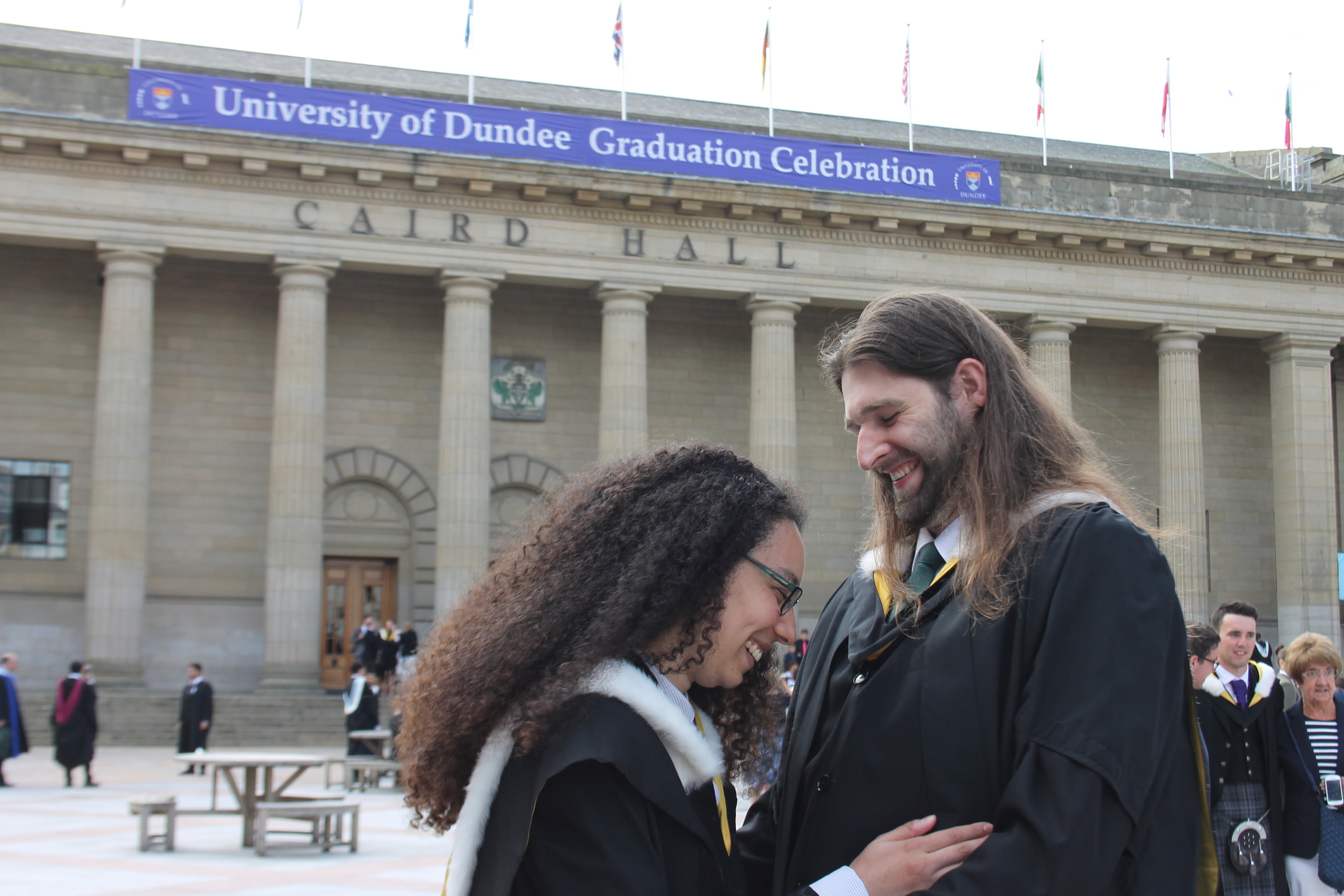 David and Cassie at their graduation.