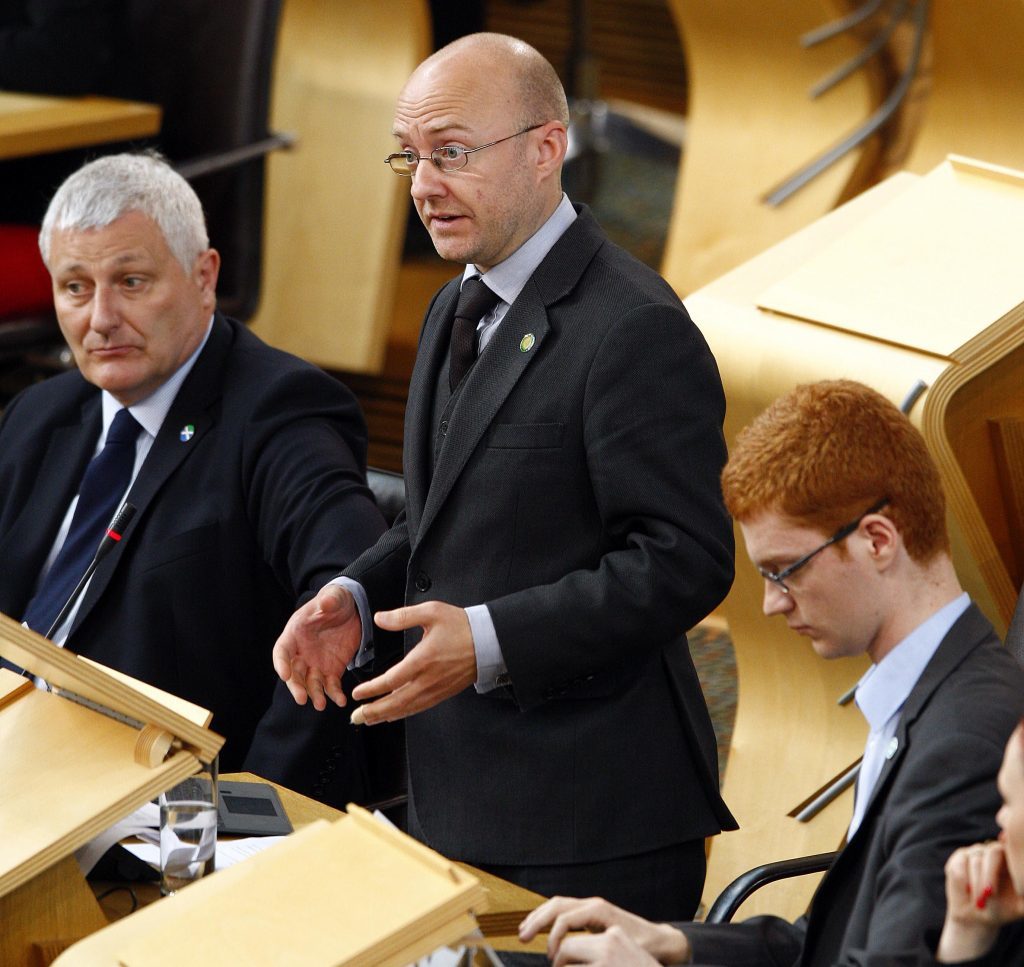 Scottish Green leader Patrick Harvie MSP replies to First Minister Nicola Sturgeon's statement to the Scottish Parliament on the Implications of the EU Referendum for Scotland. 28 June 2016. Pic - Andrew Cowan/Scottish Parliament