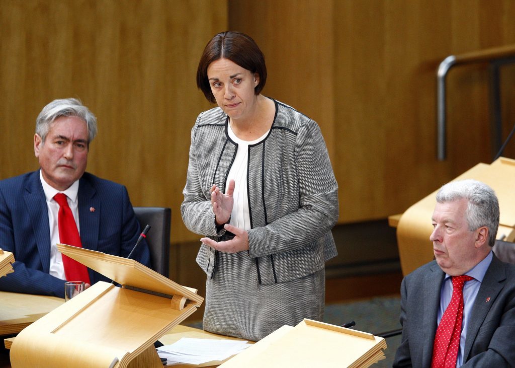 Scottish Labour leader Kezia Dugdale MSP replies to First Minister Nicola Sturgeon's statement to the Scottish Parliament on the Implications of the EU Referendum for Scotland. 28 June 2016. Pic - Andrew Cowan/Scottish Parliament