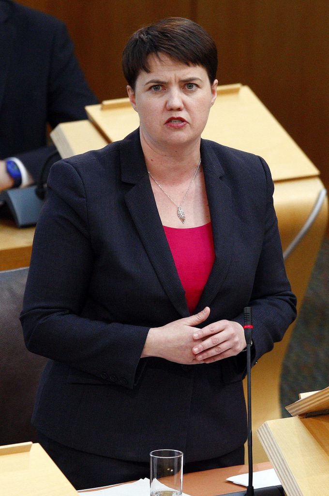 Scottish Conservative leader Ruth Davidson MSP replies to First Minister Nicola Sturgeon's statement to the Scottish Parliament on the Implications of the EU Referendum for Scotland. 28 June 2016. Pic - Andrew Cowan/Scottish Parliament