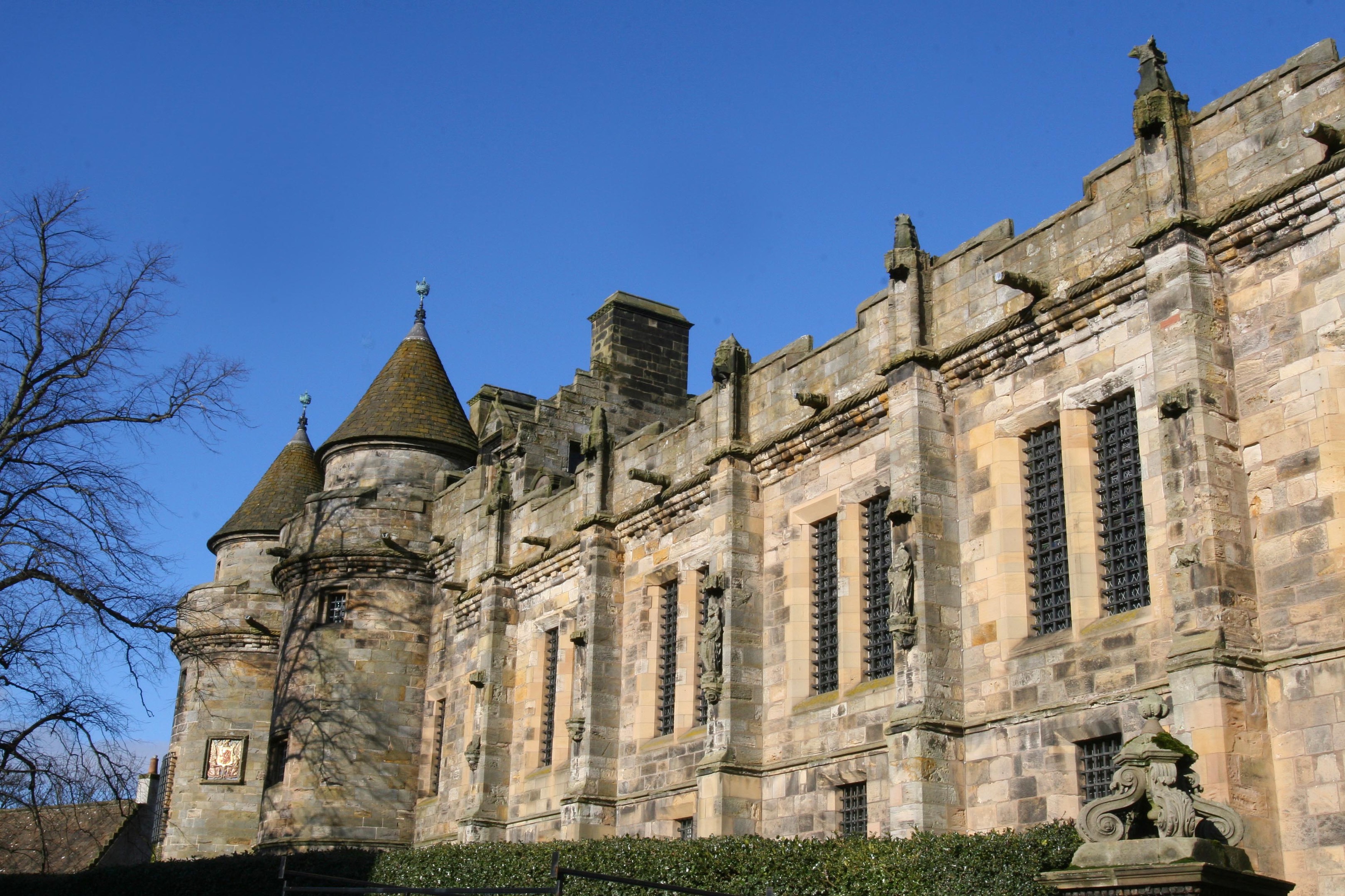 Falkland Palace was used as a royal deer hunting lodge.