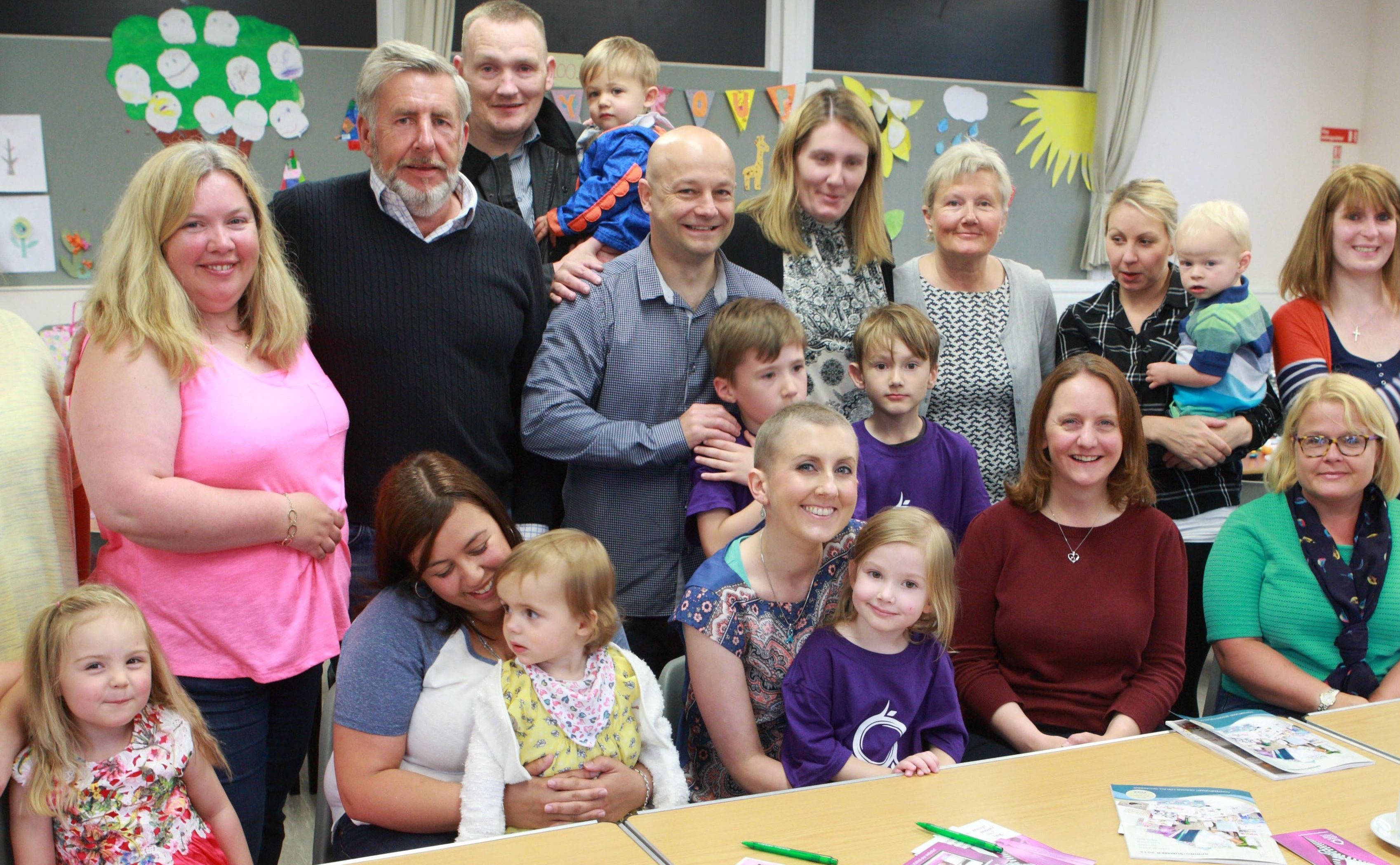 Fiona Munro with niece Lily McAllister at a coffee morning in Perth.