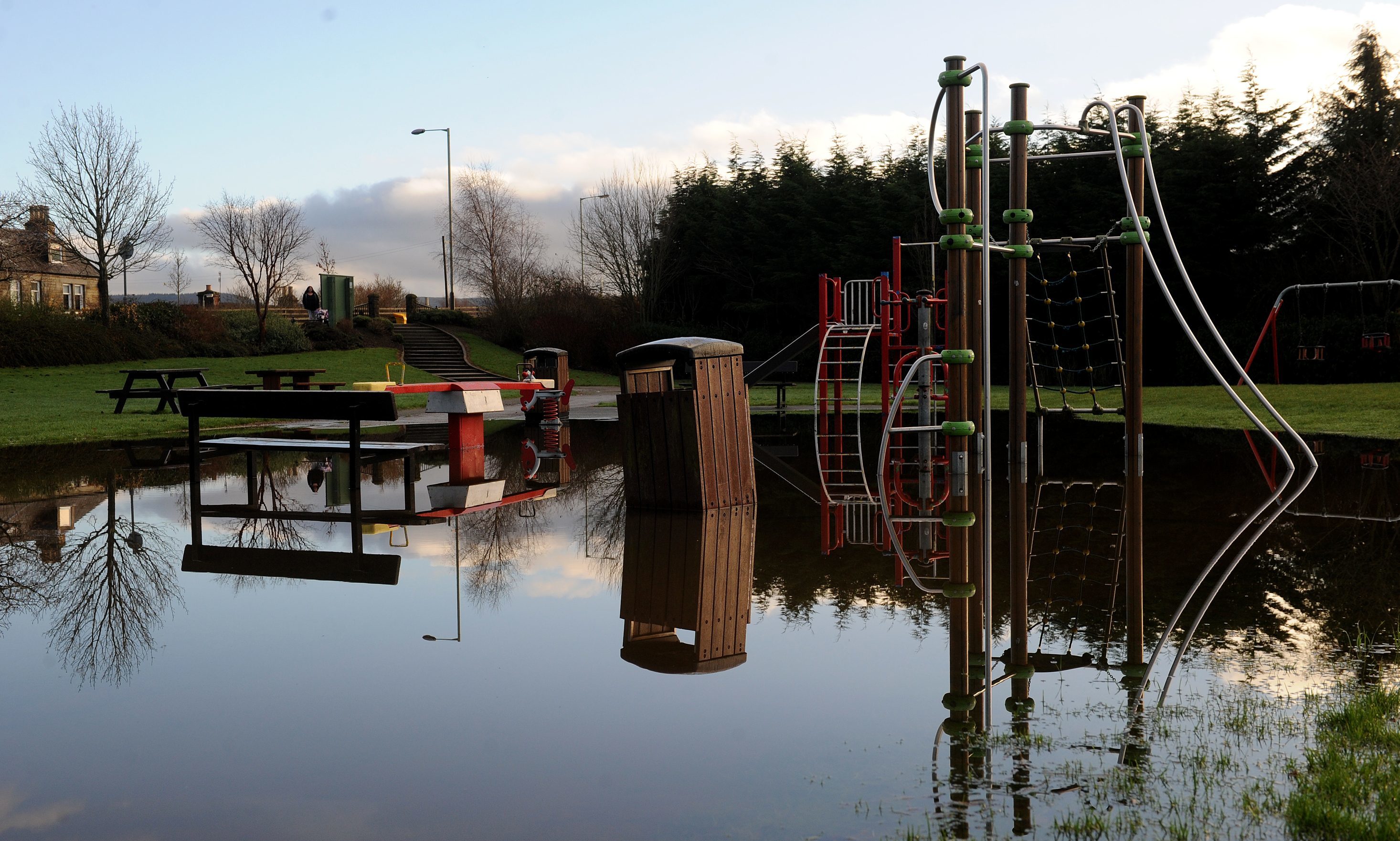 Bridge of Earn was last hit by flooding in June.