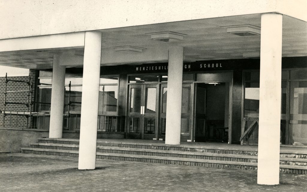 Menzieshill High School days before it opened in 1971.