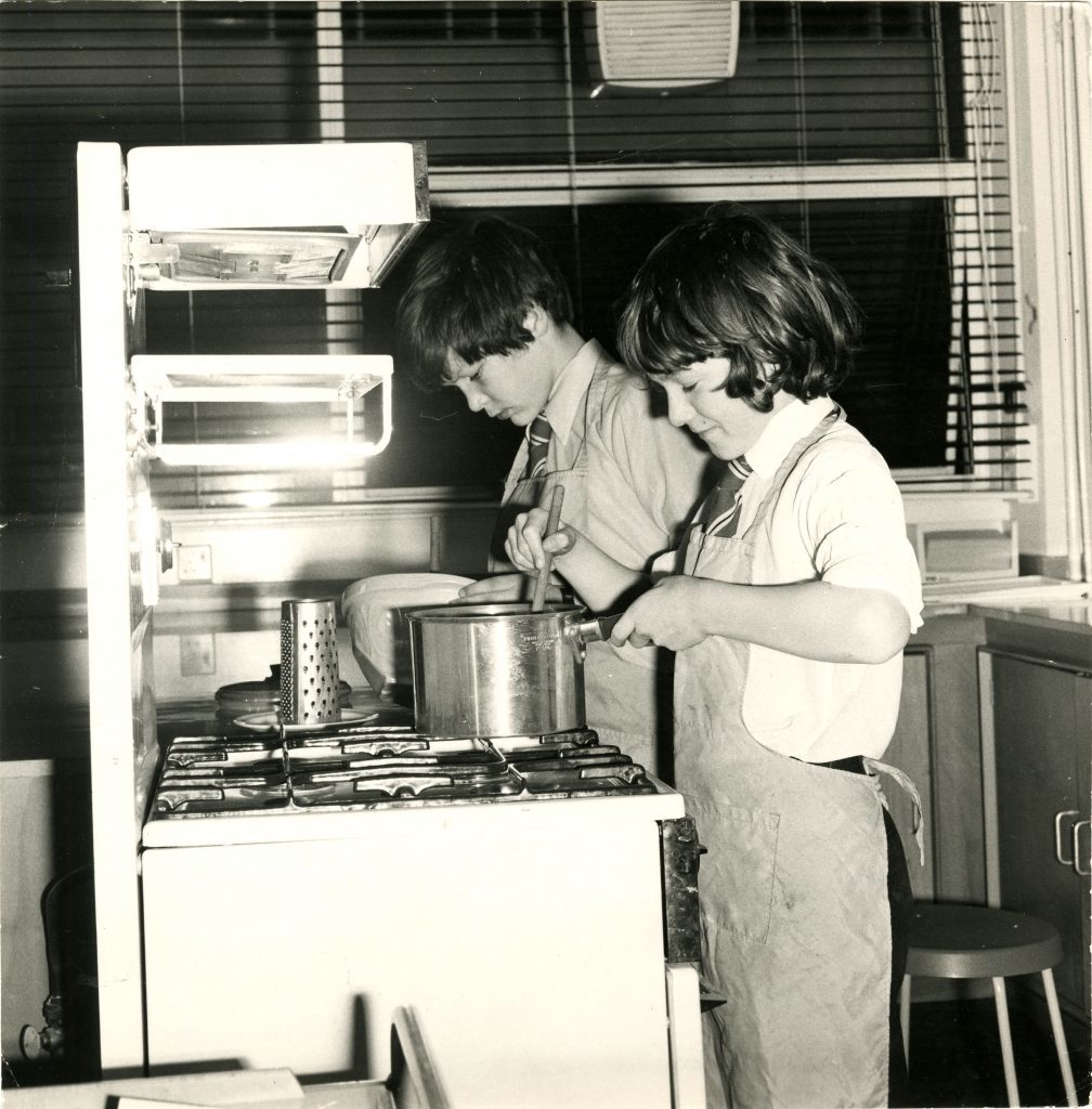 A Menzieshill High School domestic science class in 1973.