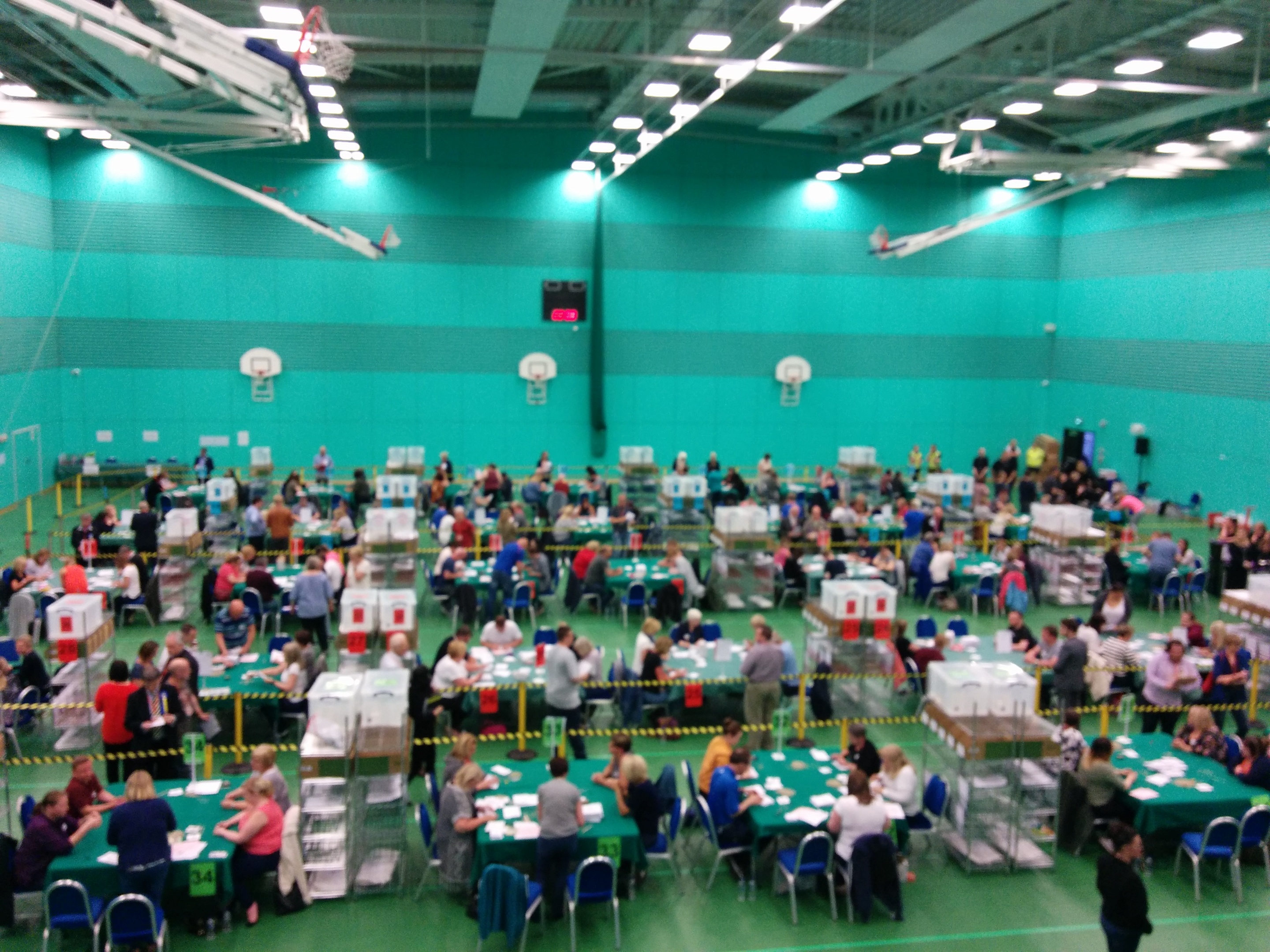 The count underway at the Michael Woods Centre in Glenrothes.