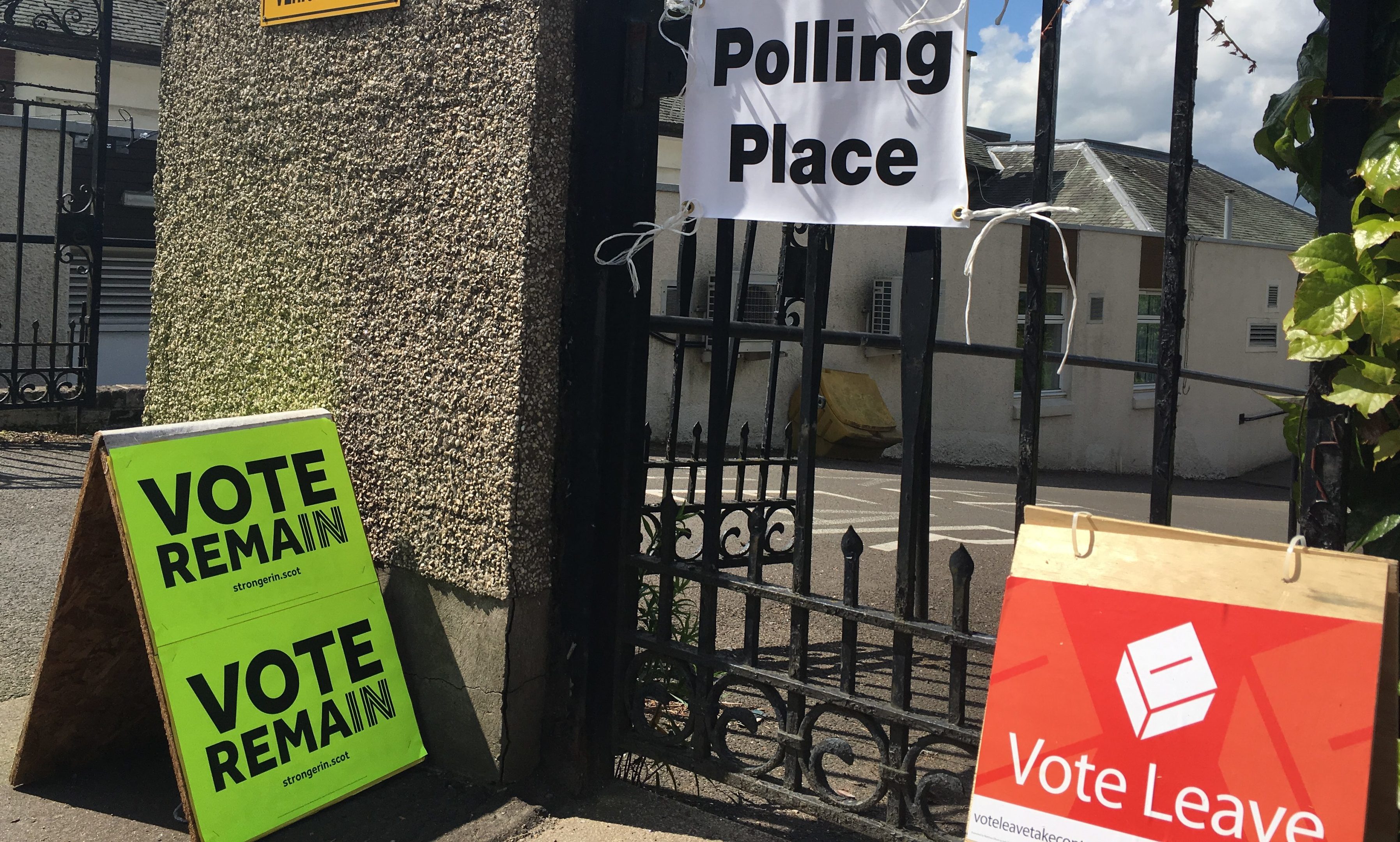 Polling day at the Live Active Rodney sports centre in Perth.