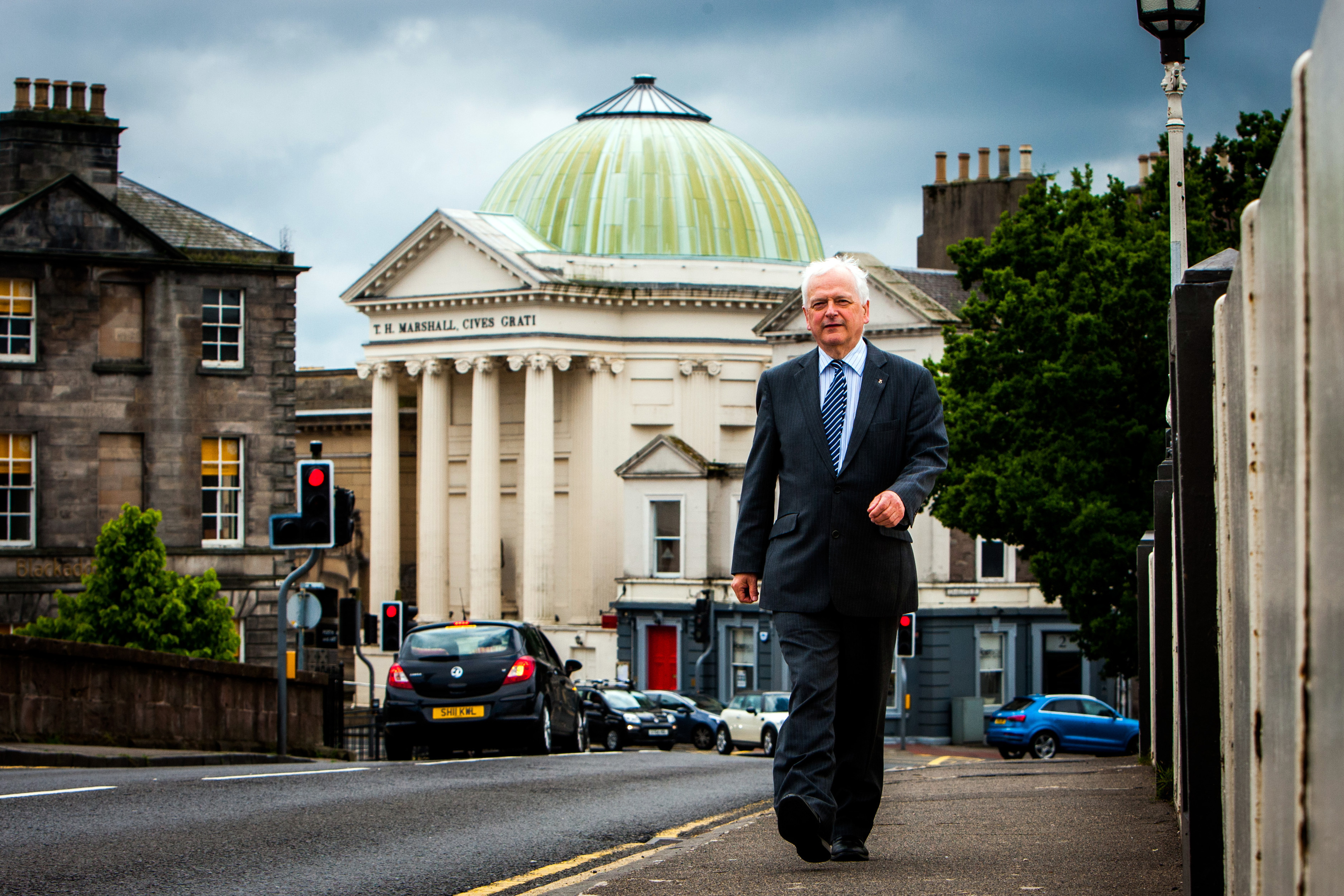 Council leader Ian Miller outside the museum.