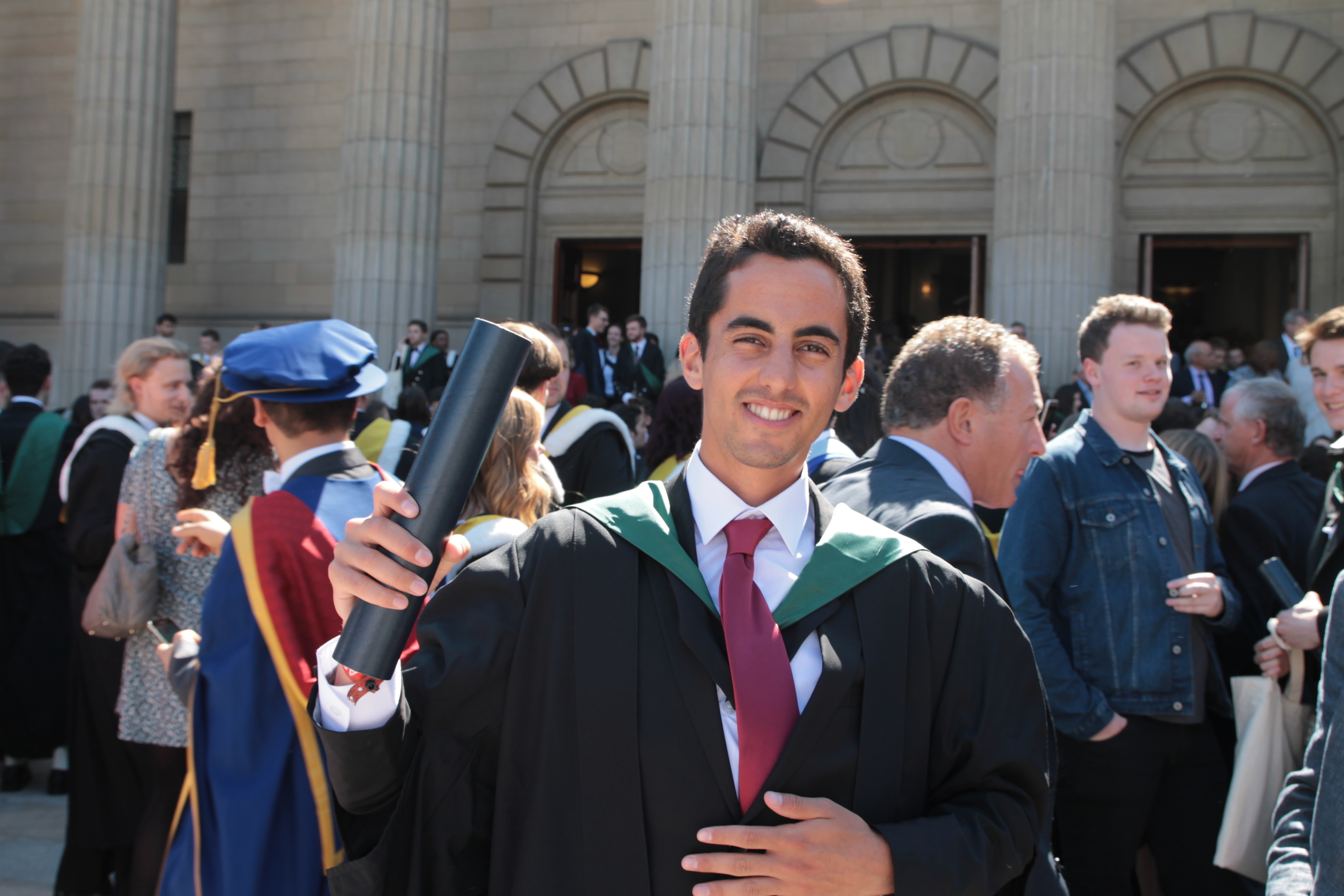 Jalal graduates from Dundee University.