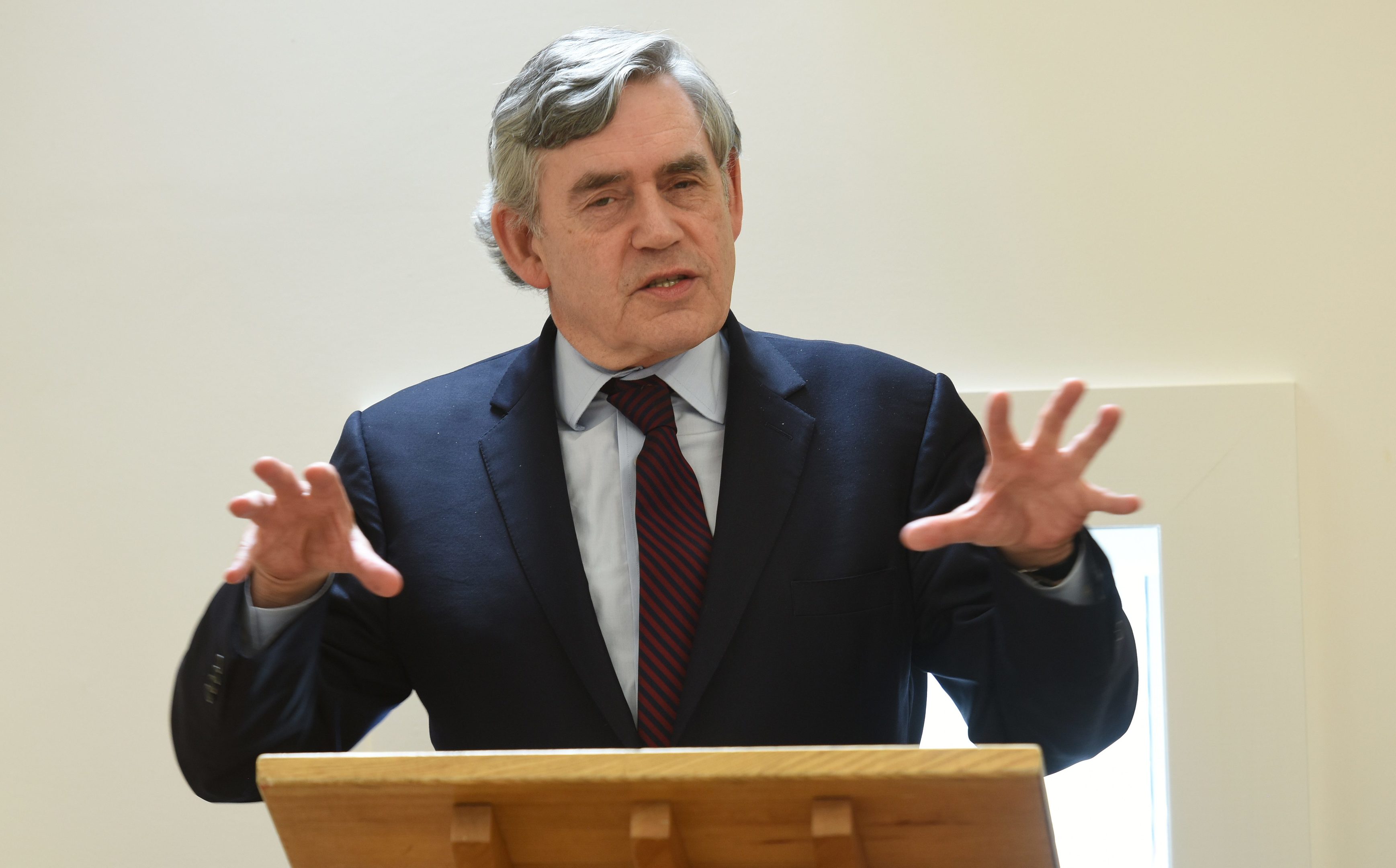 Gordon Brown marks the completion of the Adam Smith Heritage Centre in Kirkcaldy