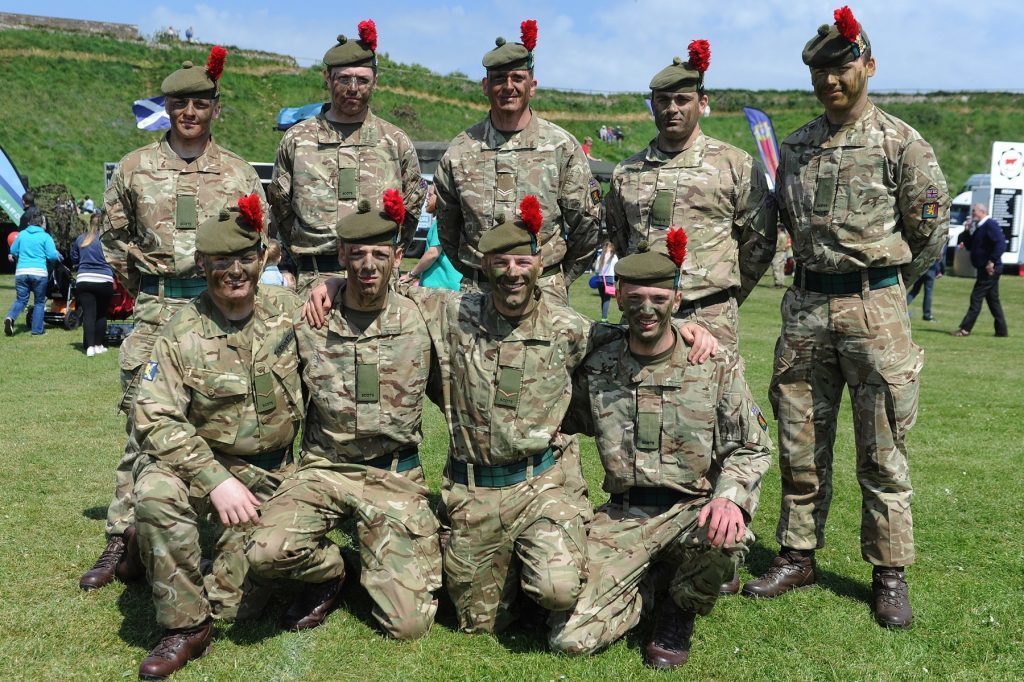 Some of the soldiers from 3 Scots Black Watch.
