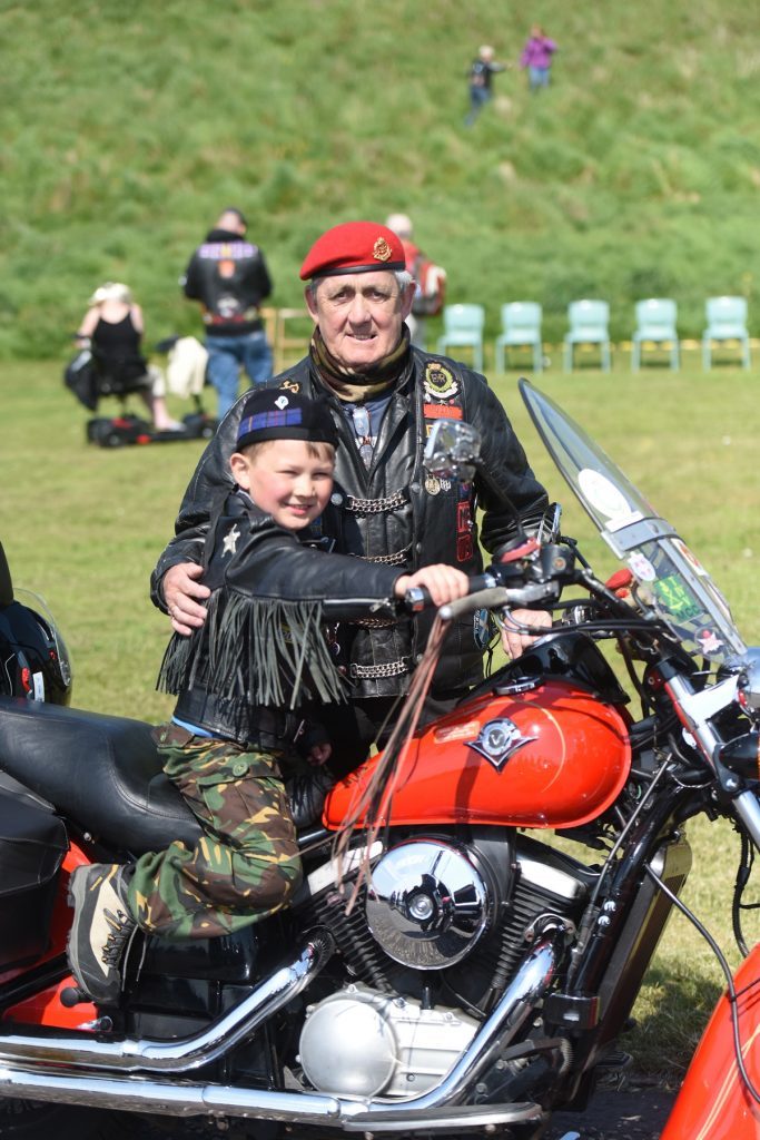 Mylo Howie and his grandfather Wullie Howie who is VP of the RBLS Riders Branch.