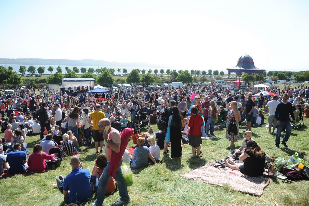 A huge crowd gathered on WestFest's big Sunday in June.