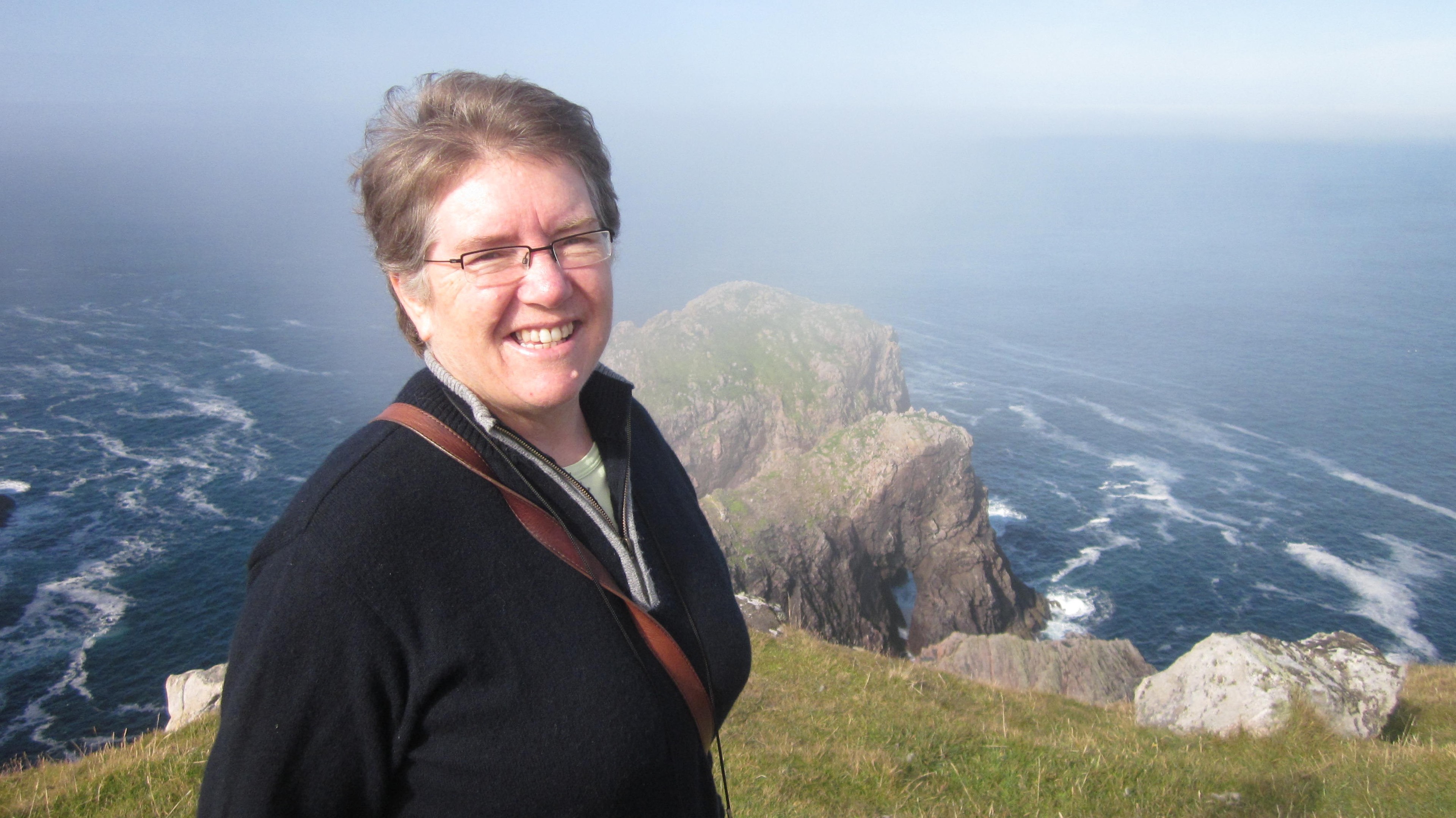 Kathryn Mackenzie pictured at Cape Wrath
