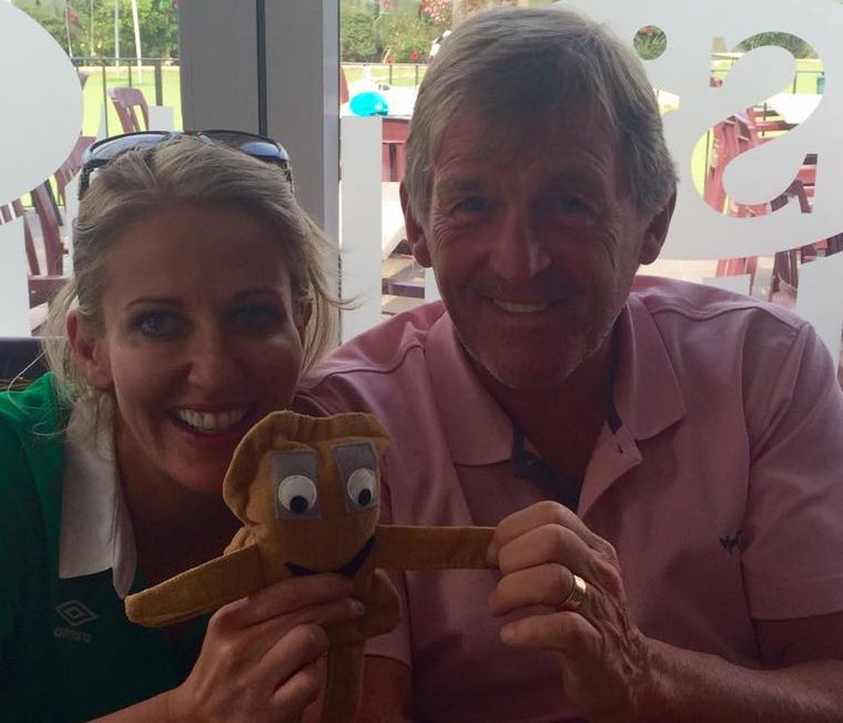 Aisling FitzGerald introduces Baxter to football legend Kenny Dalglish