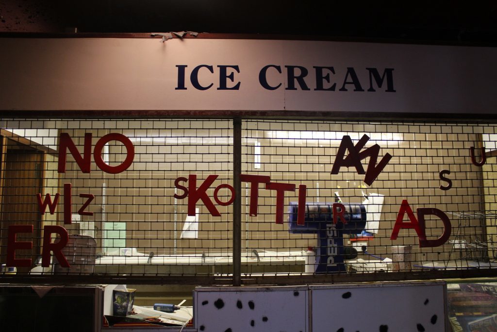 Kirkcaldy ABC ice cream kiosk.