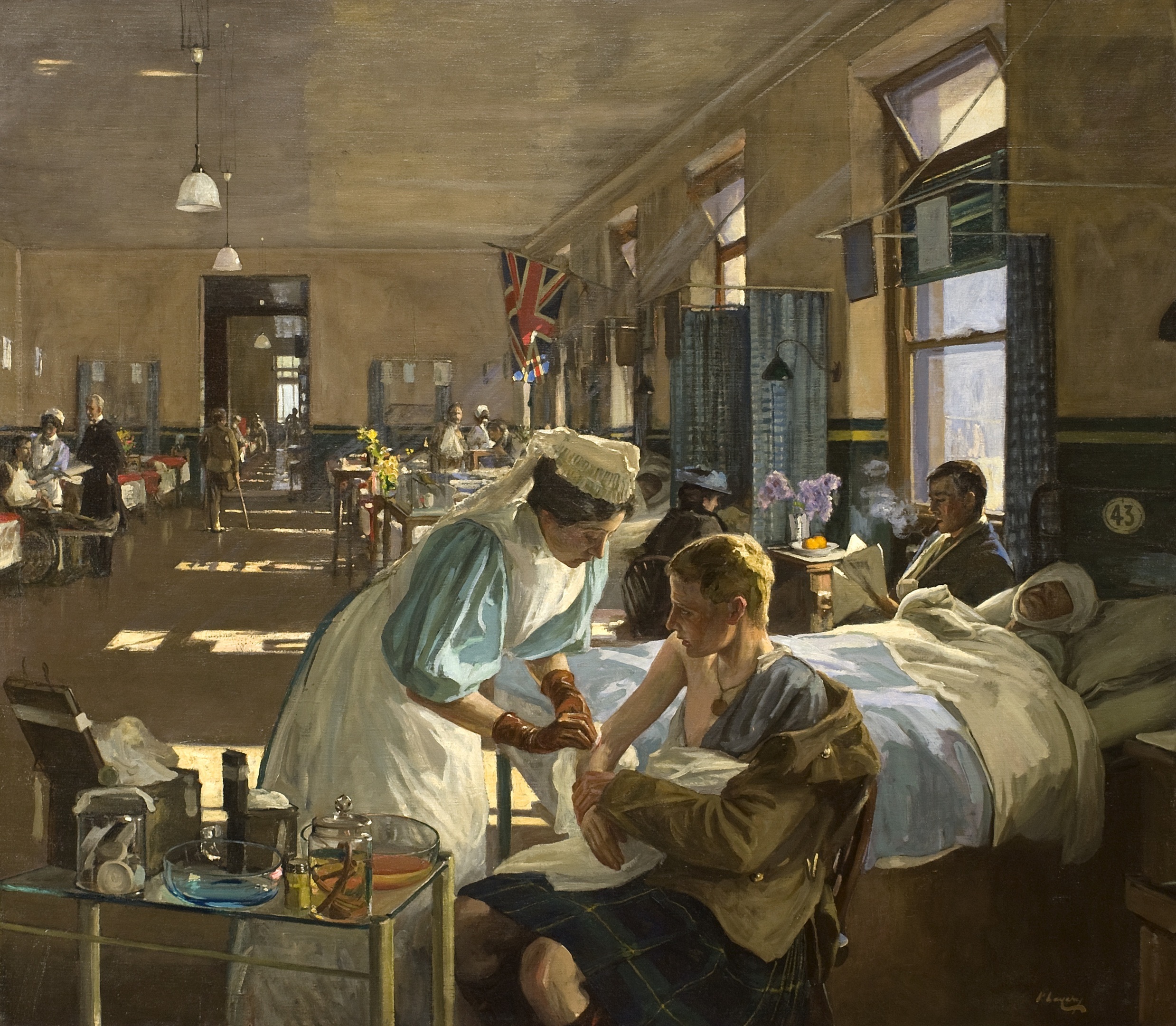 The First Wounded by John Lavery.
