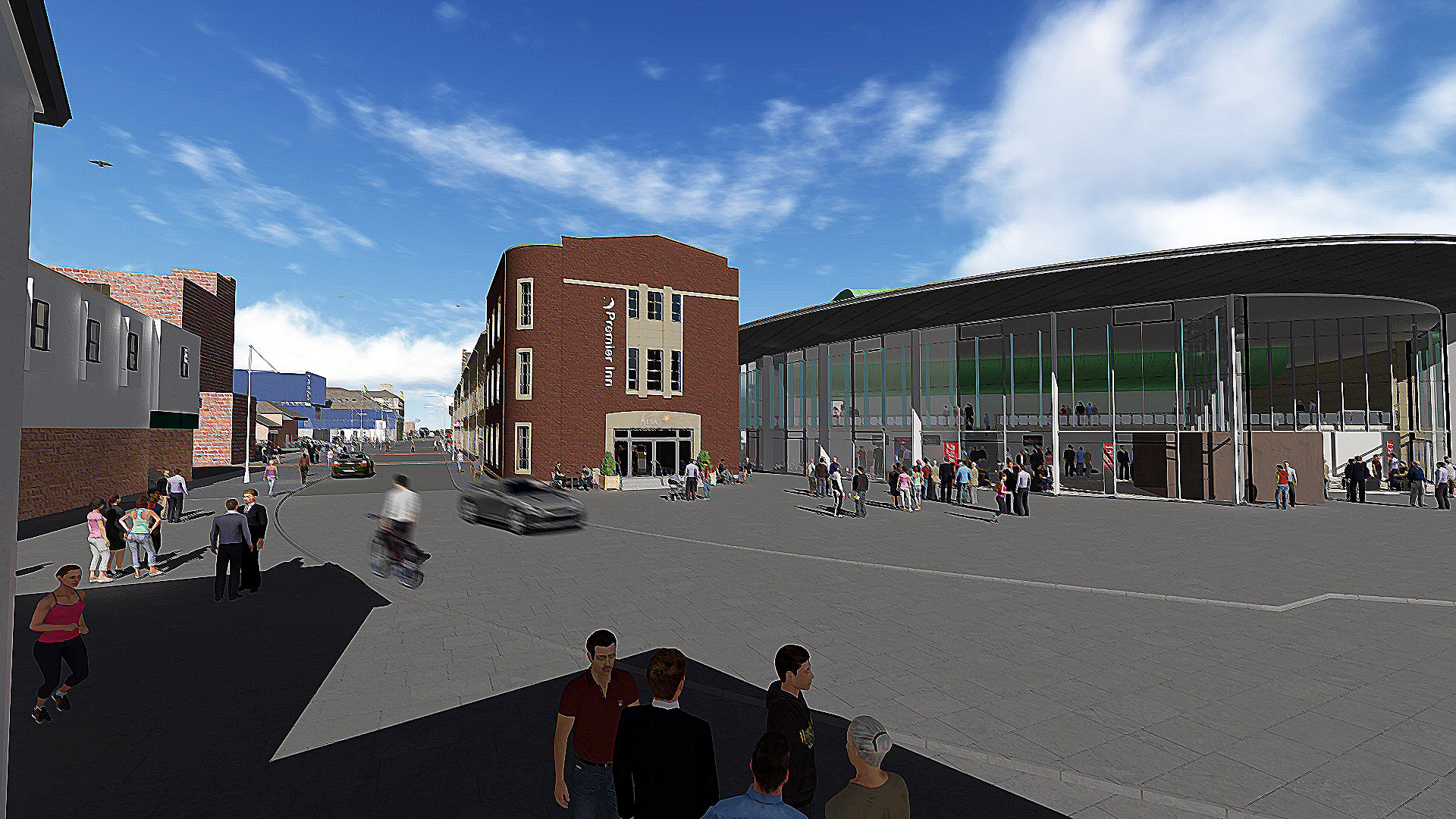 An artists impression of how Mill Street could look after redevelopment.