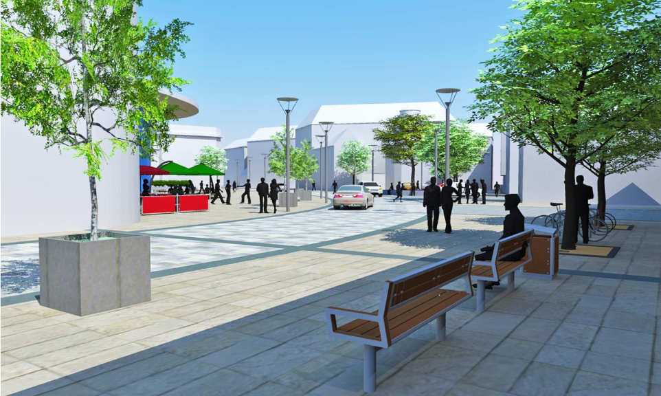 An artist's impression of the £1.4million cultural quarter at Perth's Mill Street.