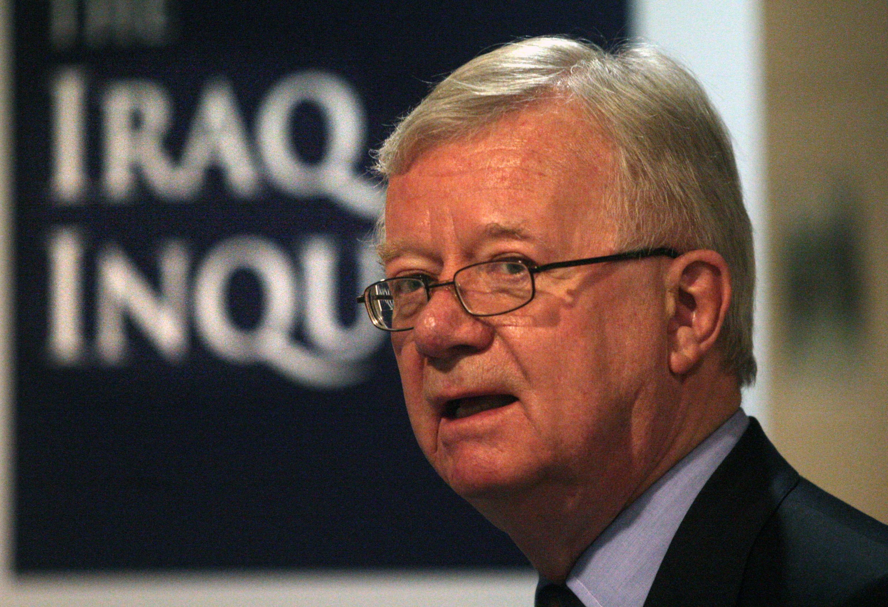 Chairman of the Iraq Inquiry Sir John Chilcot.