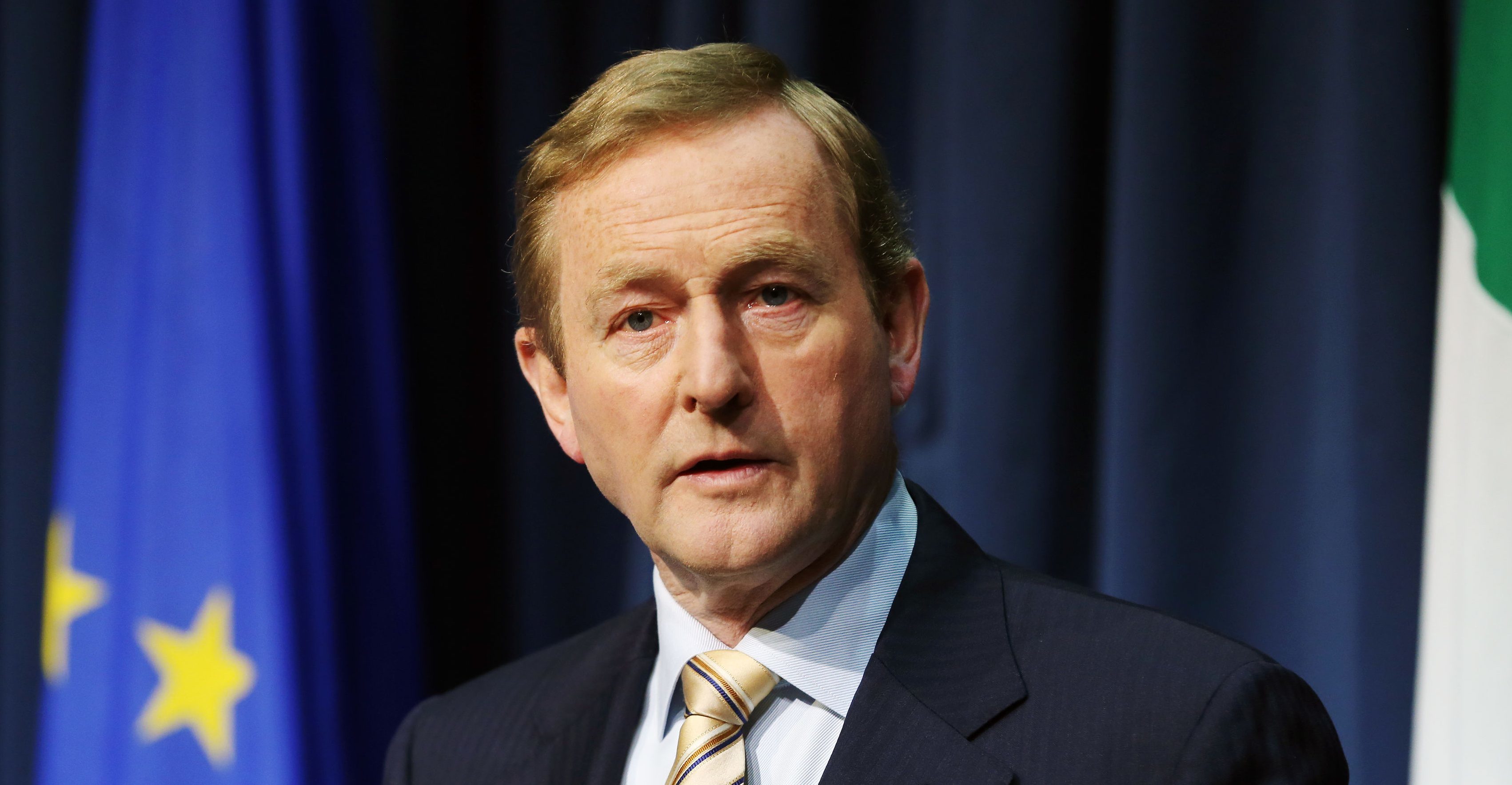 Irish Taoiseach Enda Kenny speaks during a press conference in Dublin, after Britain voted to leave the European Union.