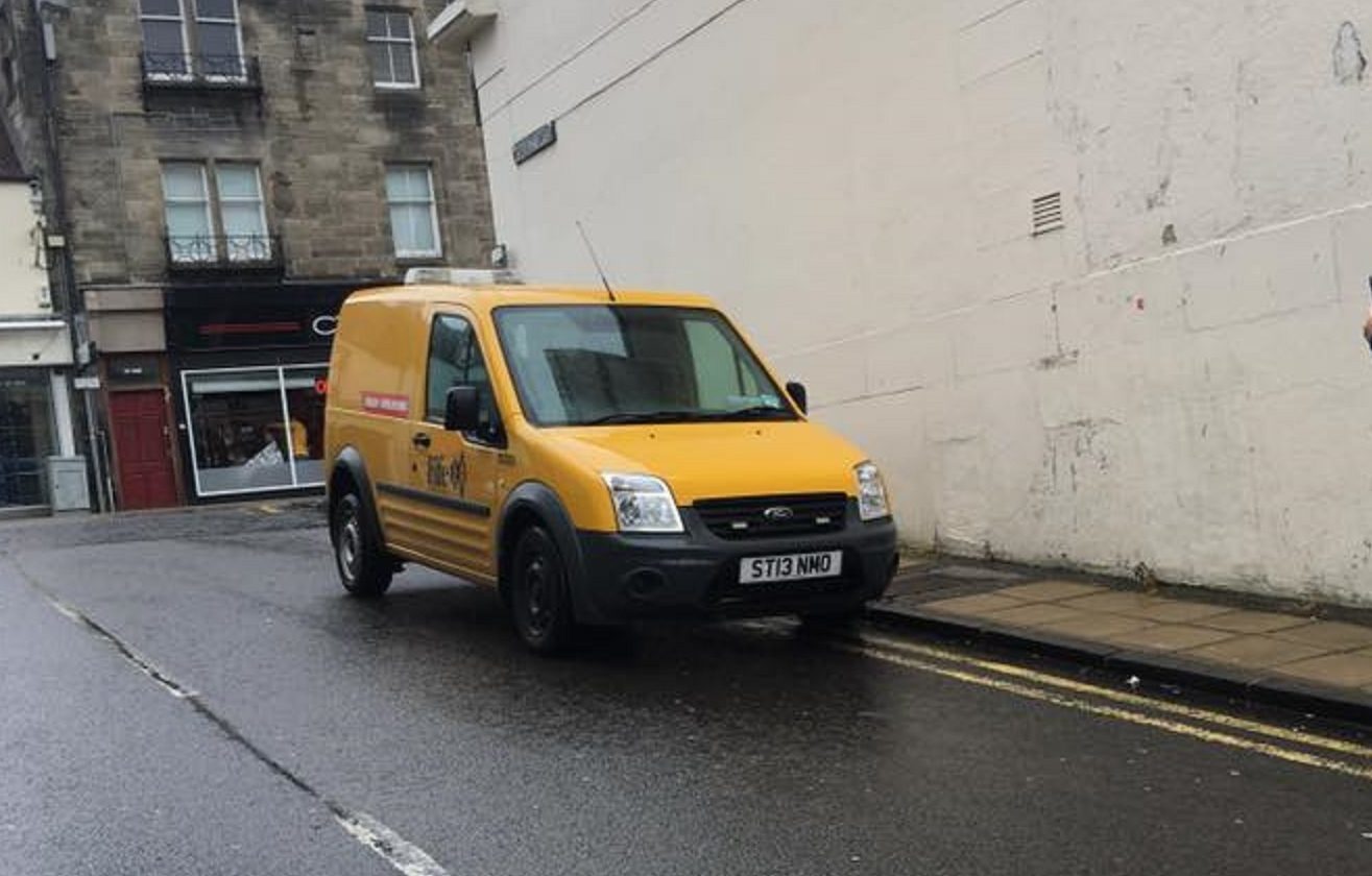 The traffic warden van was spotted in Dunfermline over the weekend.