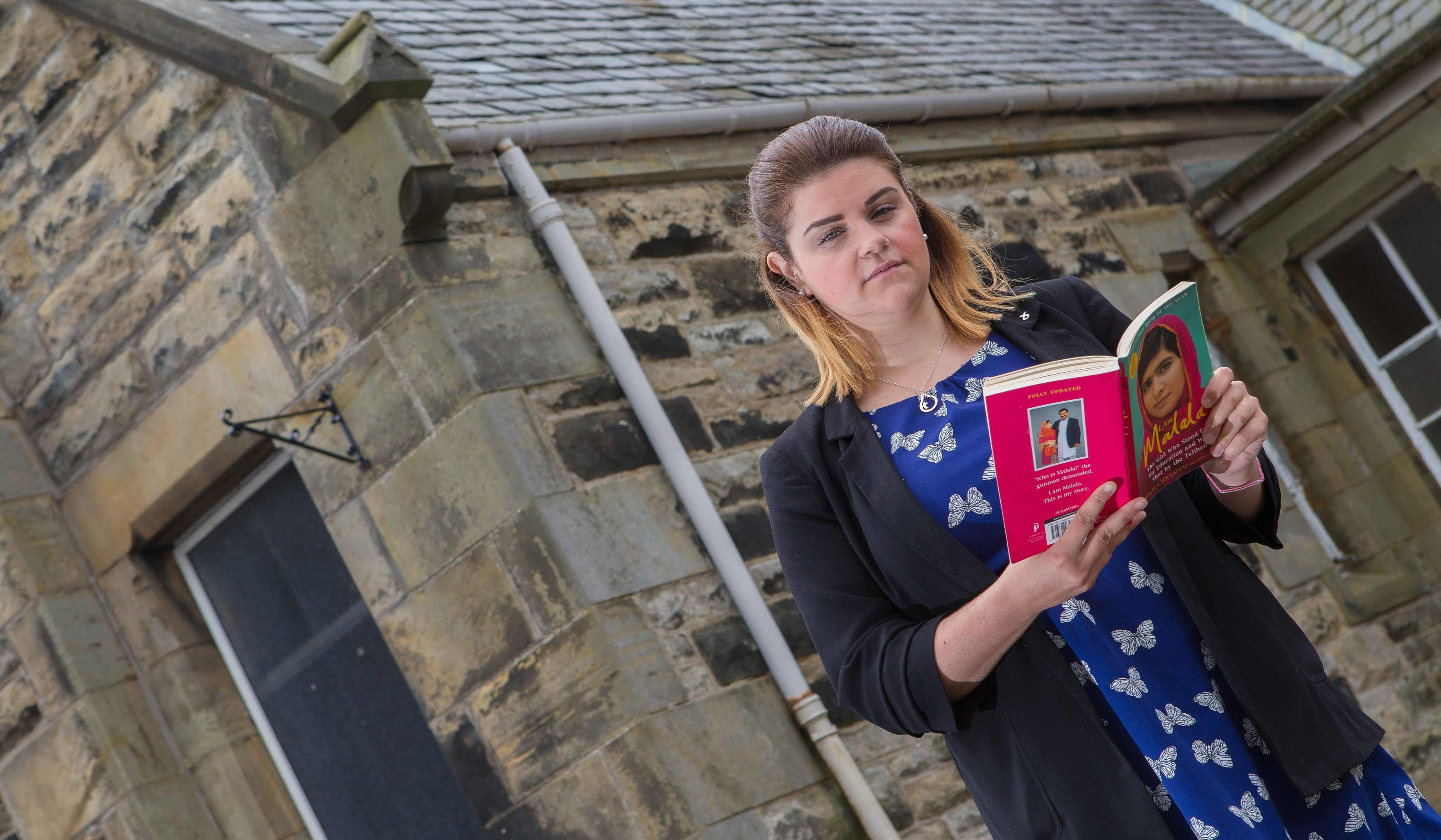 Councillor Julie Ford at the former Kinglassie Library amid fears the mobile library service is also under threat.