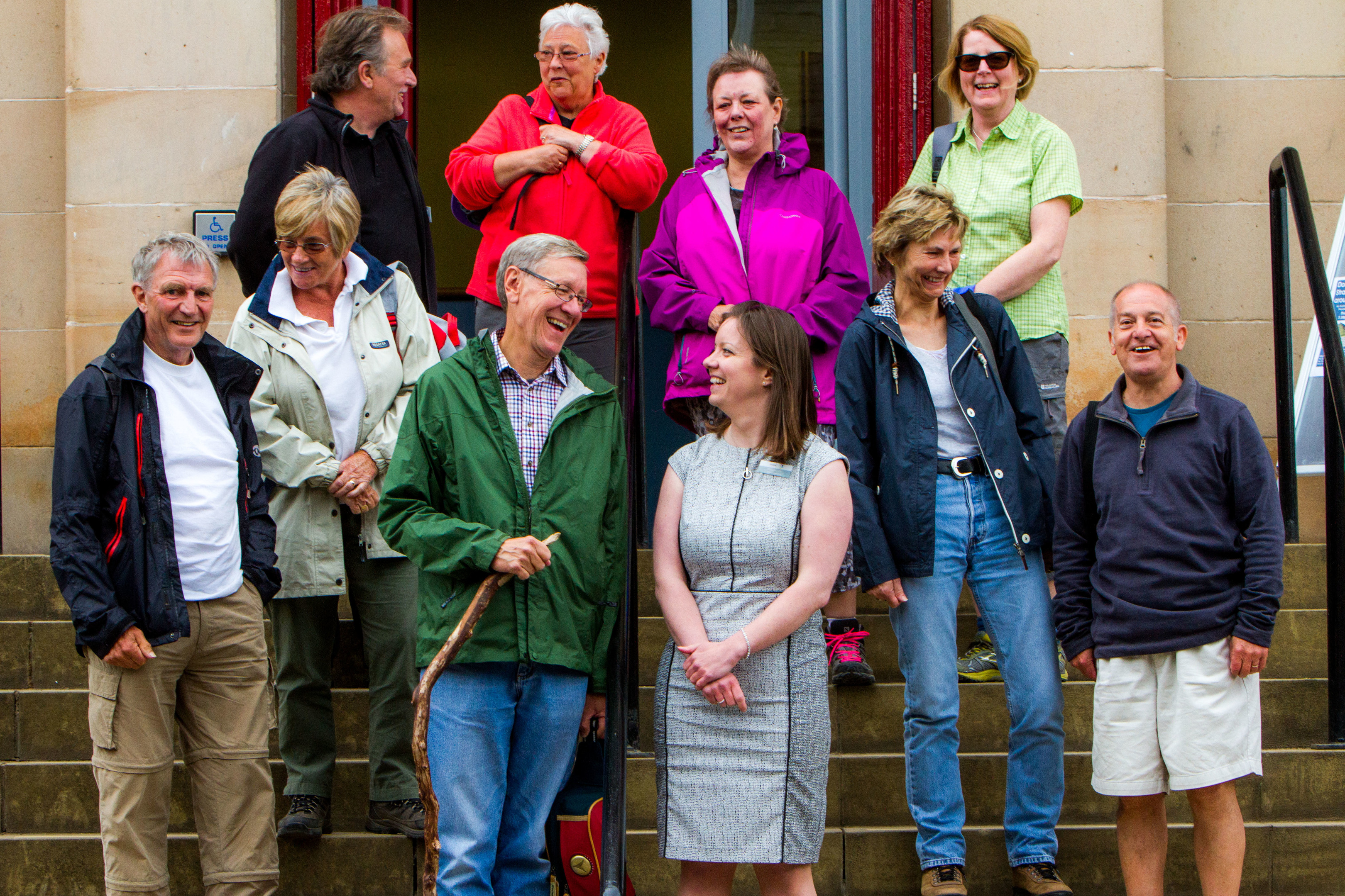 Walkers return to Kirrie town hall after the Angus Glens Walking Festival