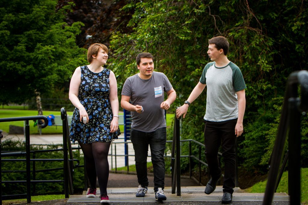 Picture shows (left to right) Gemma McIntosh, James McDonagh and Charlie Kleboe-Rogers. University of Dundee.