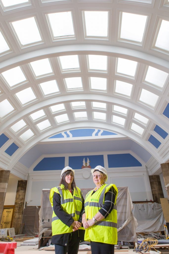 Dallas Mechan (left) and Cllr Helen Law.