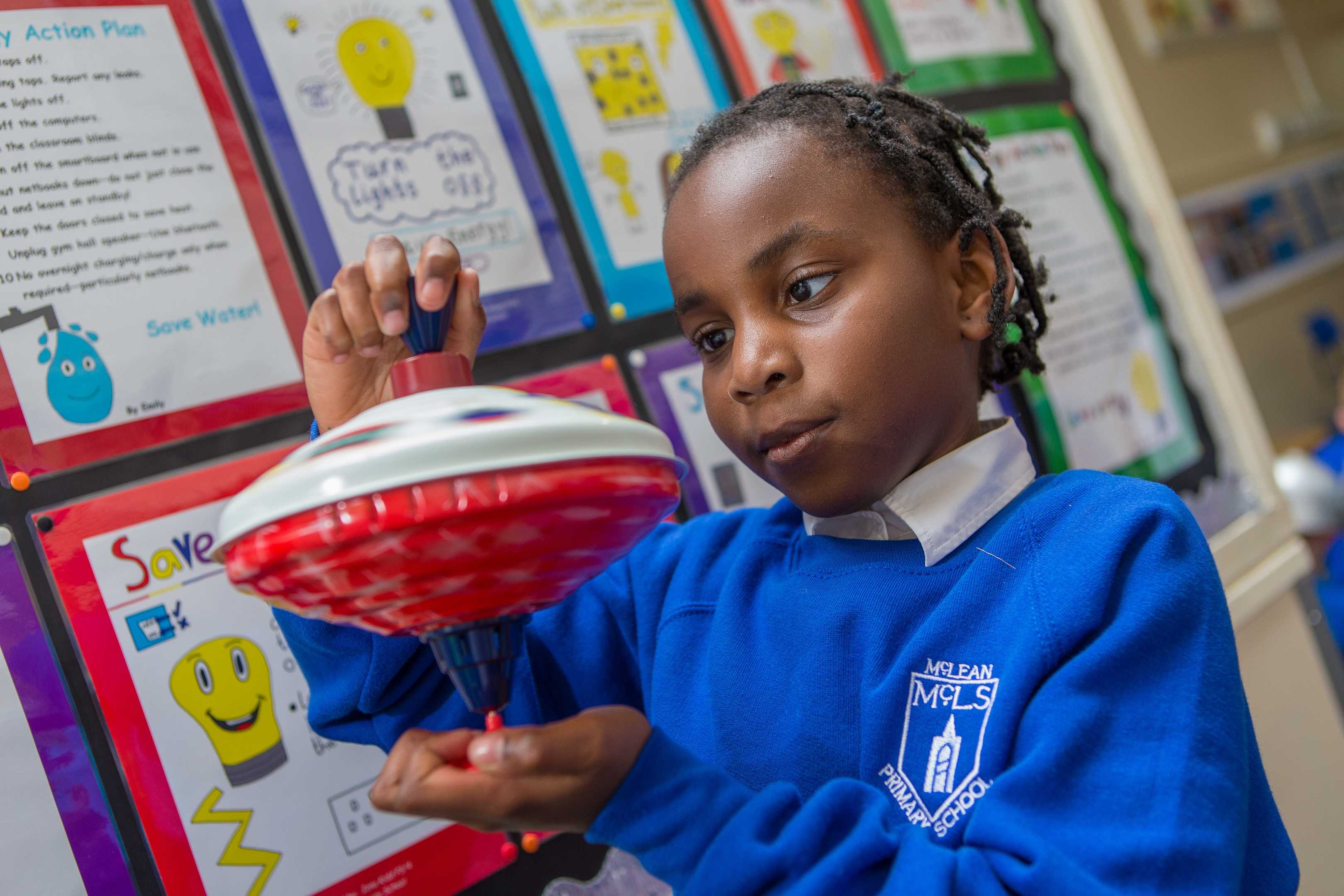 Amarachi Nwachaku loves the old school Spinning Top.