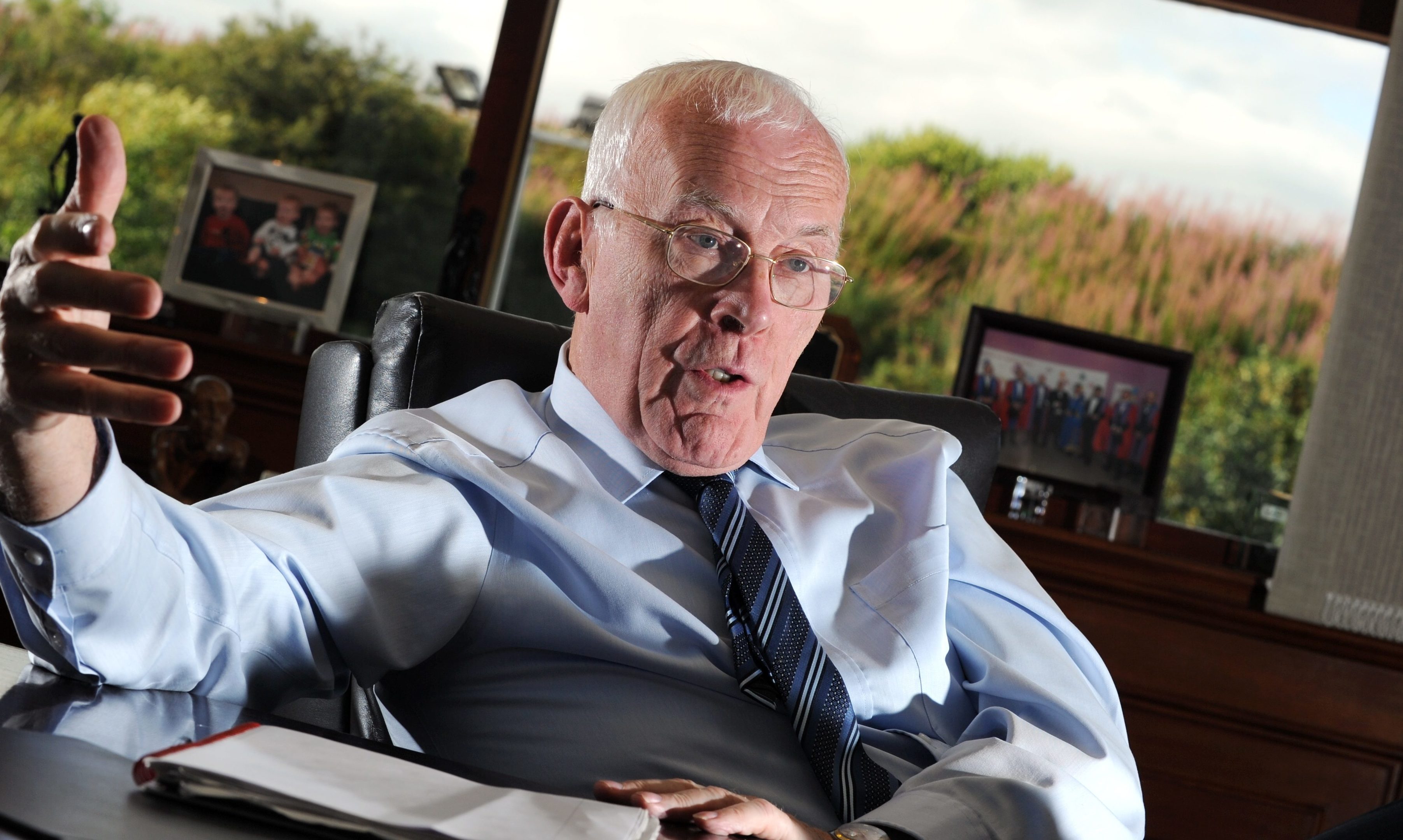 Sir Ian Wood at his office in Aberdeen.