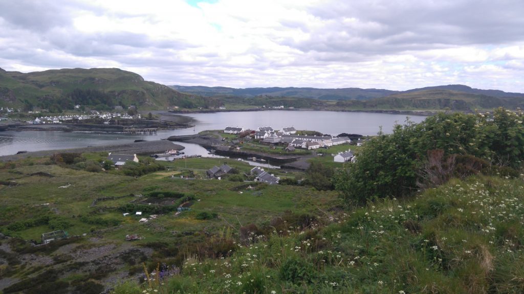 View from highest point on Easdale Island.