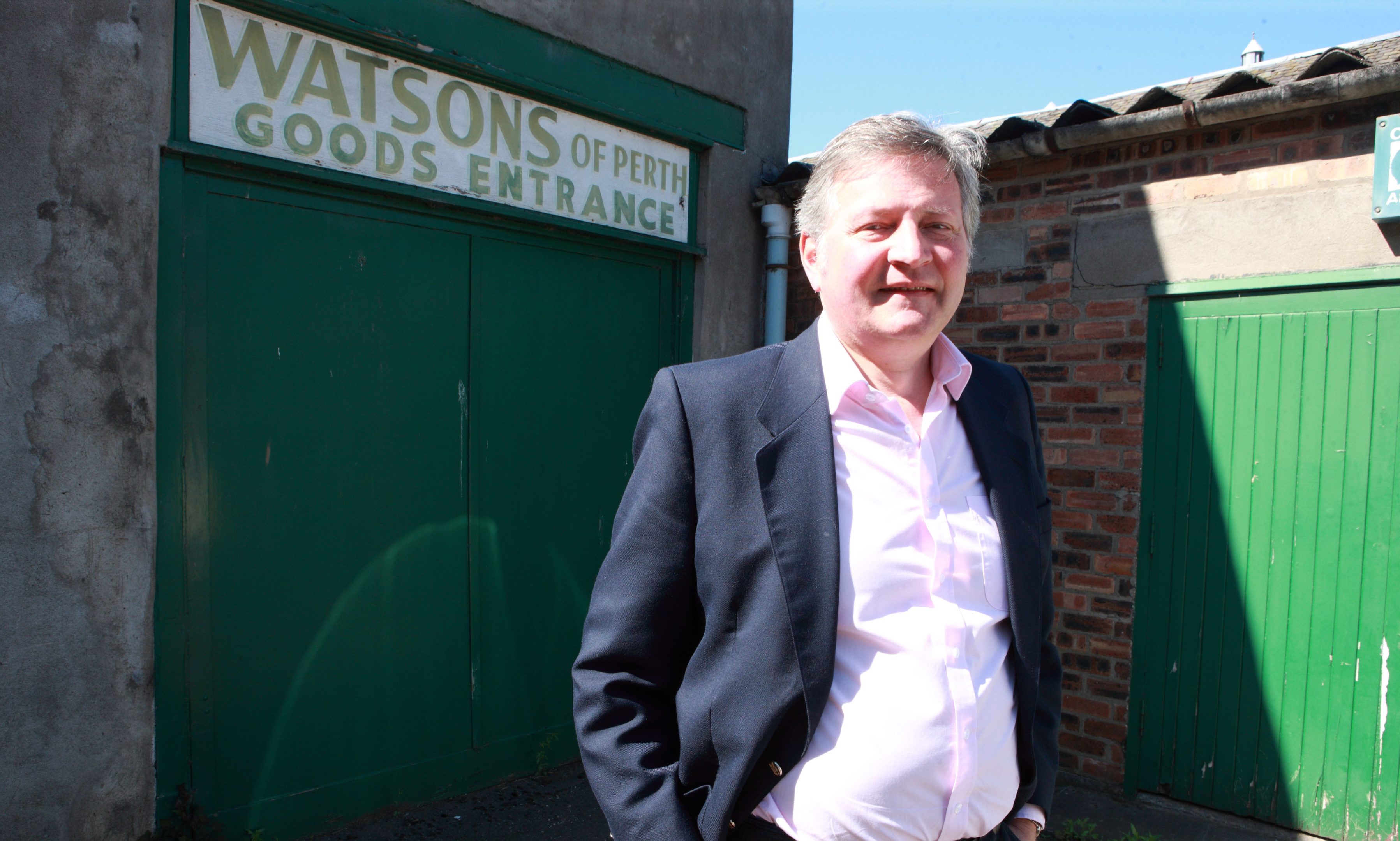 Watsons of Perth manager Kerr Watson at one of the redundant warehouses.