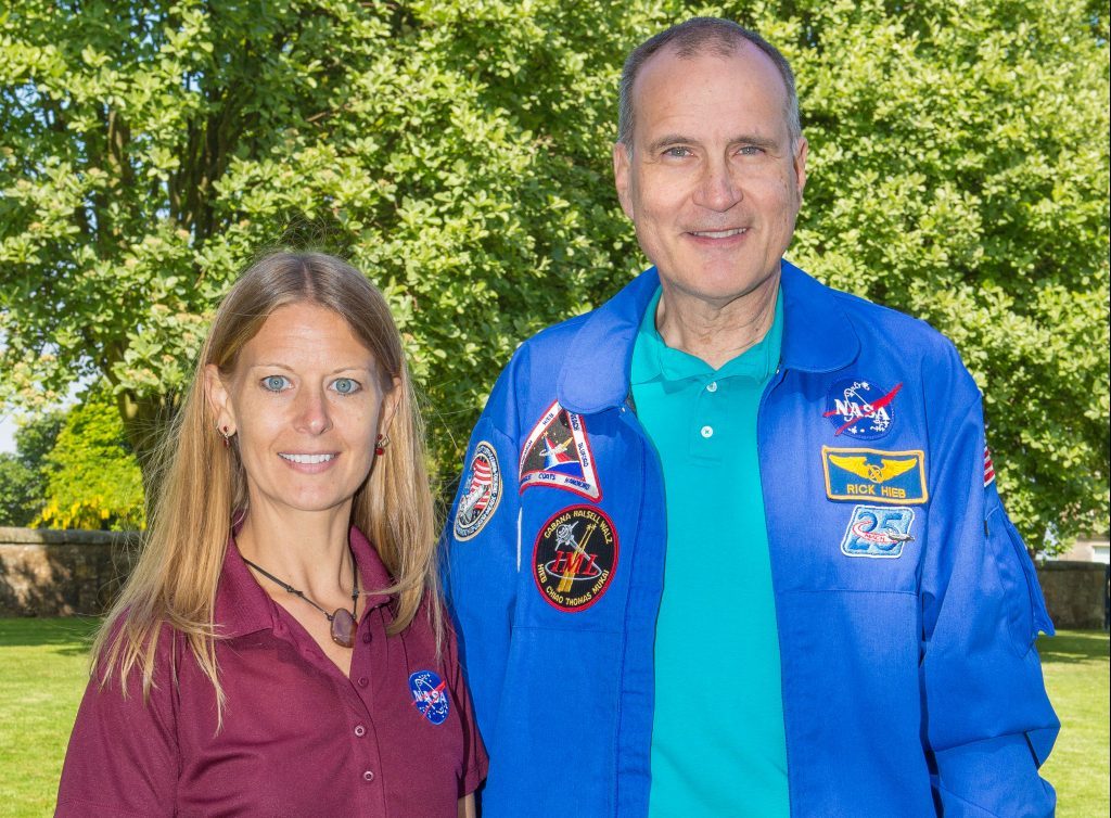 Former NASA astronaut Rick Hieb and NASA space scientist Dr Sue Lederer