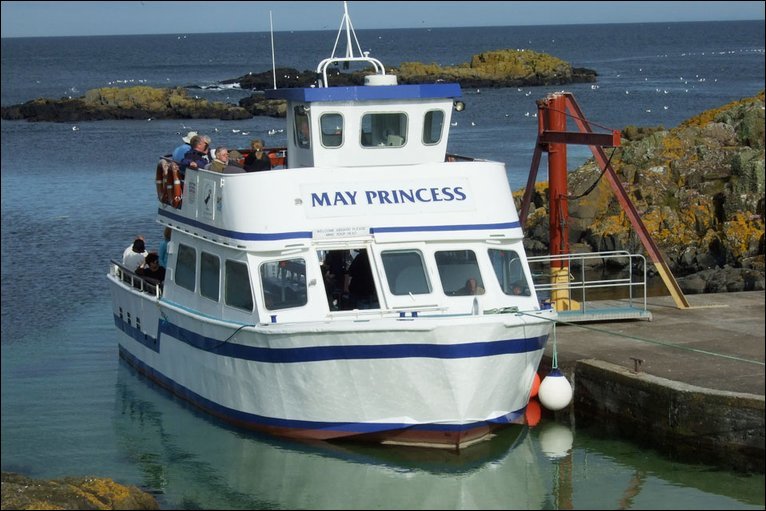 The Anstruther-based May Princess ferries visitors from the mainland to the Isle of May