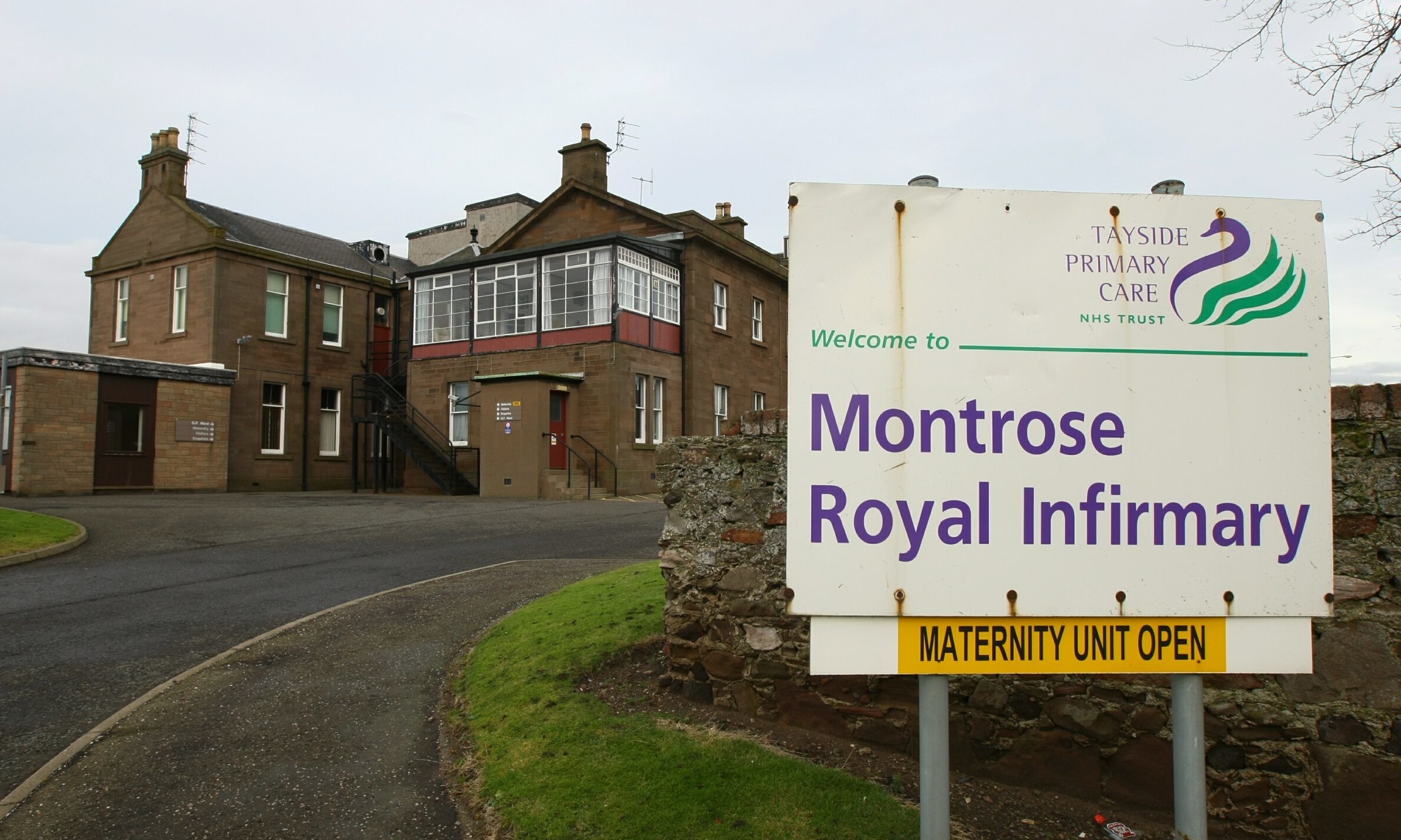 The maternity unit is in Montrose Royal Infirmary.