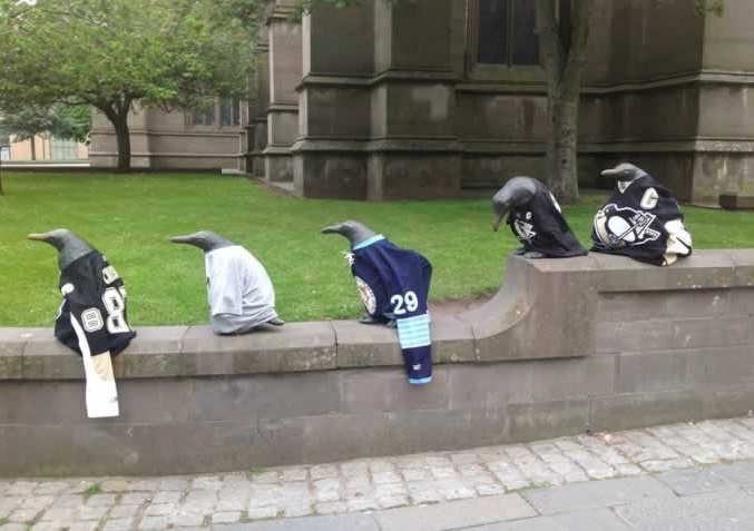 The Penguins dressed for Pittsburgh success.