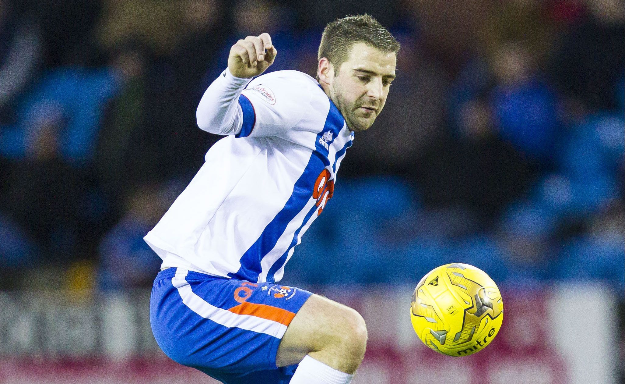 Scott Robinson in action for Kilmarnock