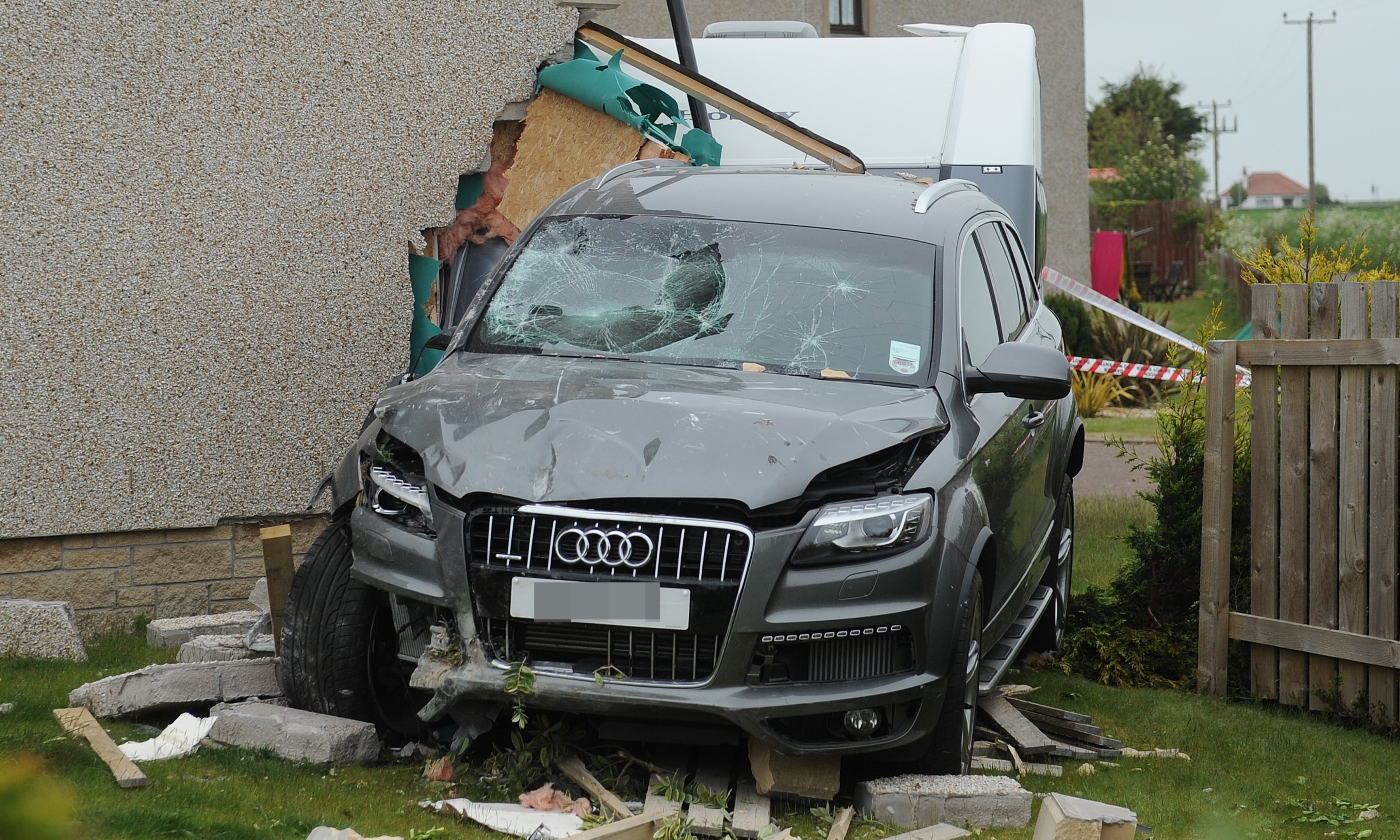 The scene at Pinkerton estate in Crail.